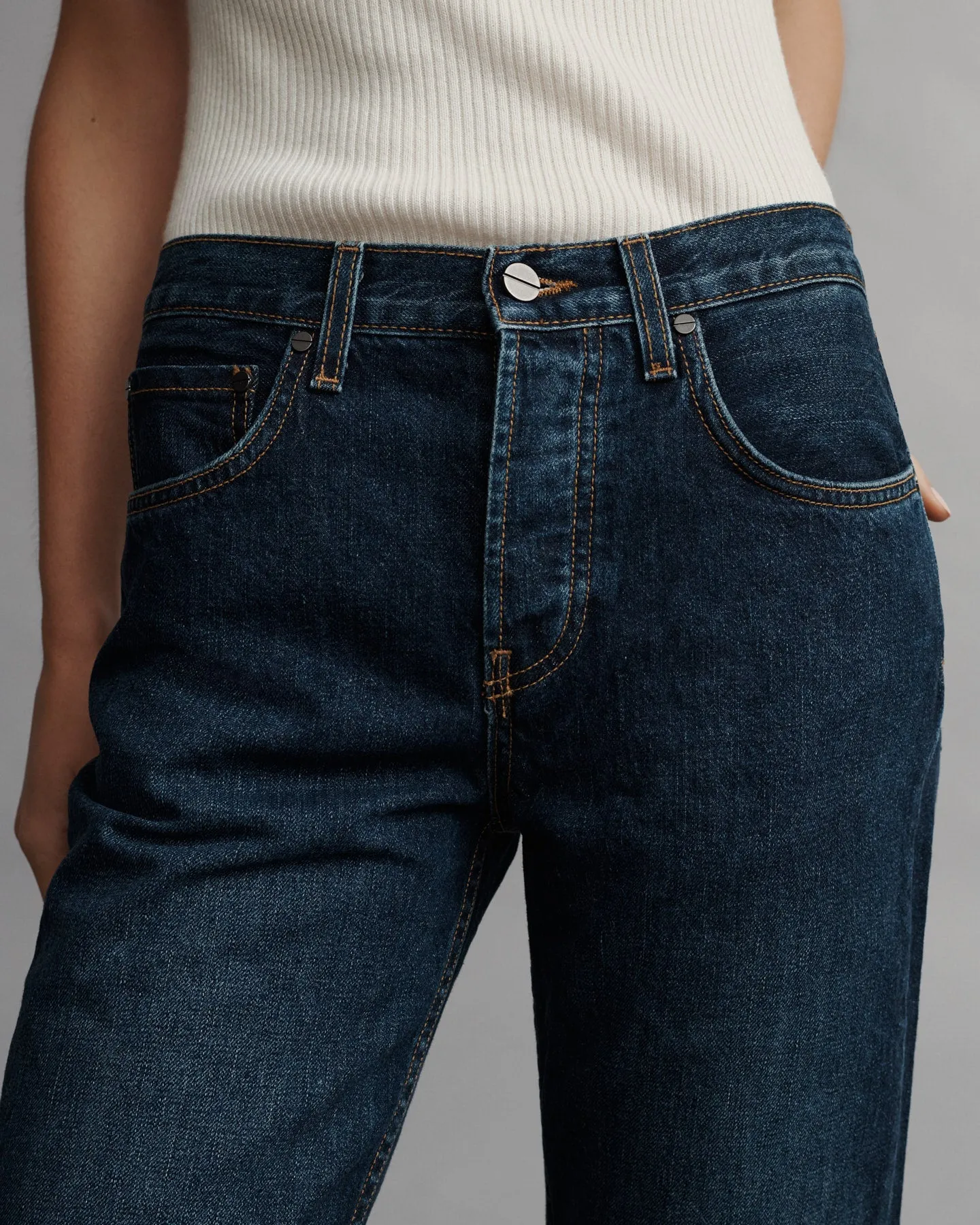 Soda Pop Jean in Dark Wash Denim sold by TWP CLOTHING product image thumbnail 2