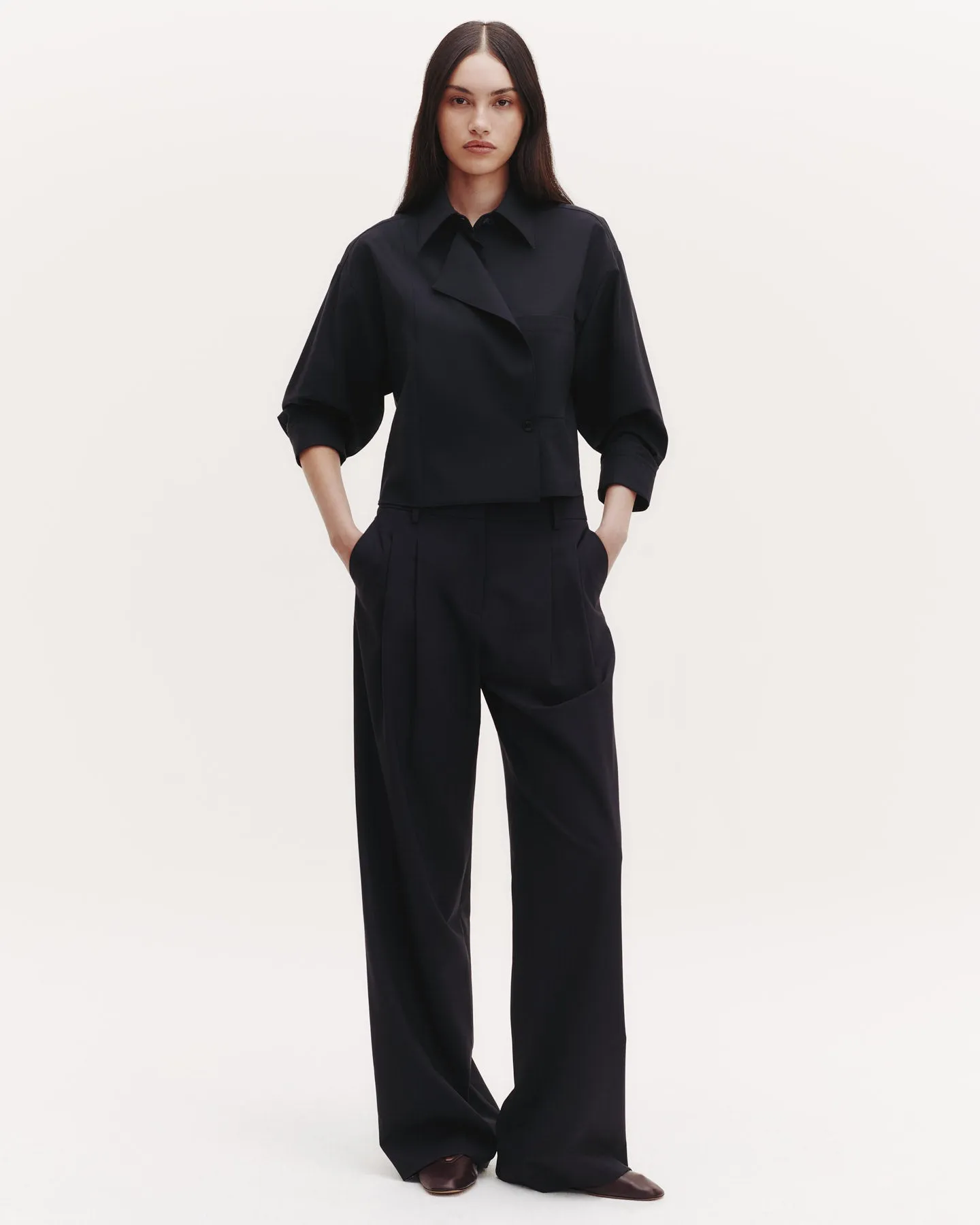 Next Chapter Shirt in Micro Herringbone Suiting sold by TWP CLOTHING product image thumbnail 3