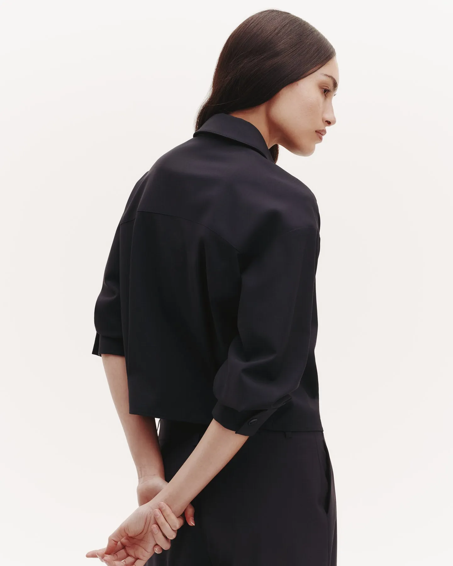 Next Chapter Shirt in Micro Herringbone Suiting sold by TWP CLOTHING product image thumbnail 5