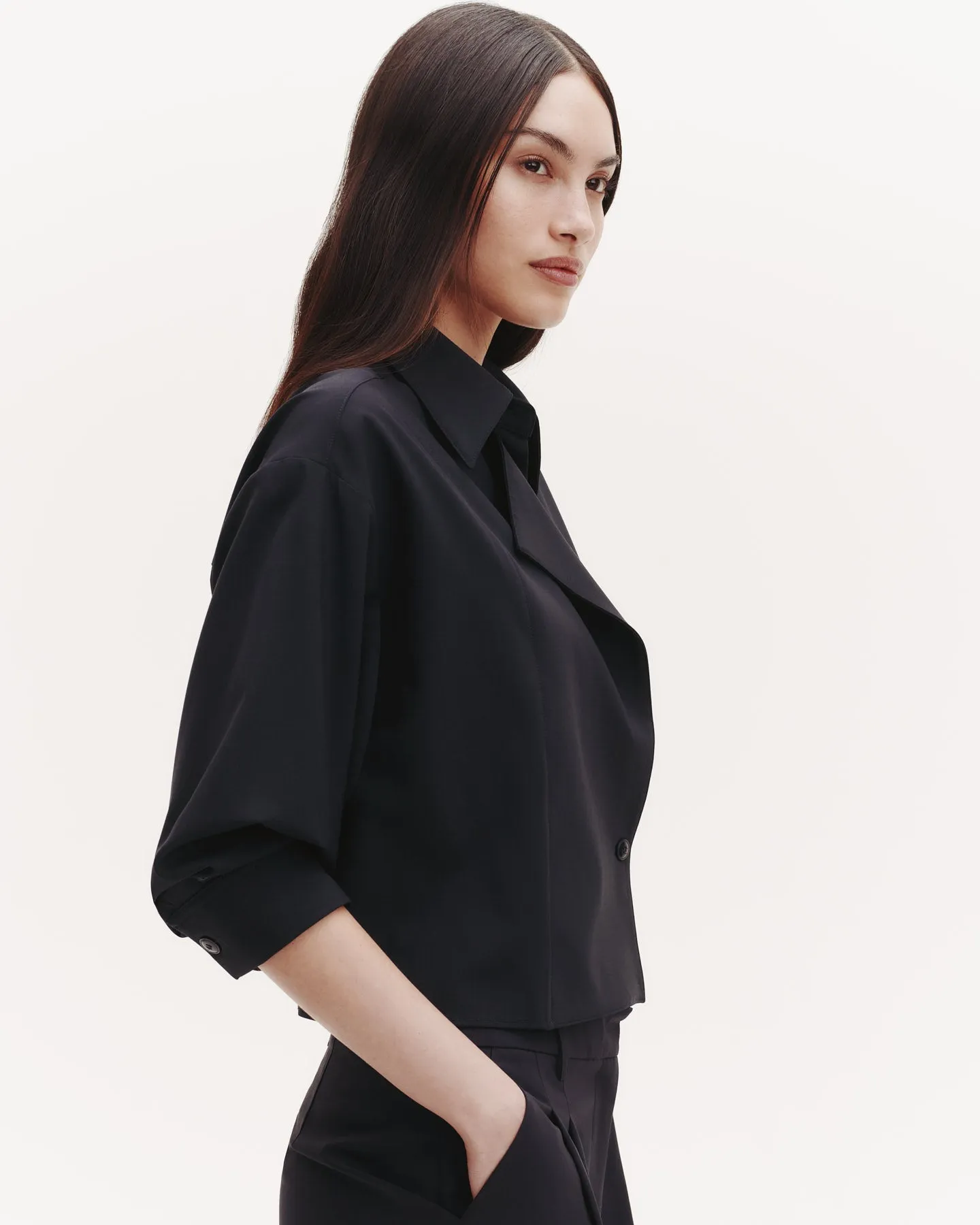 Next Chapter Shirt in Micro Herringbone Suiting sold by TWP CLOTHING product image thumbnail 4