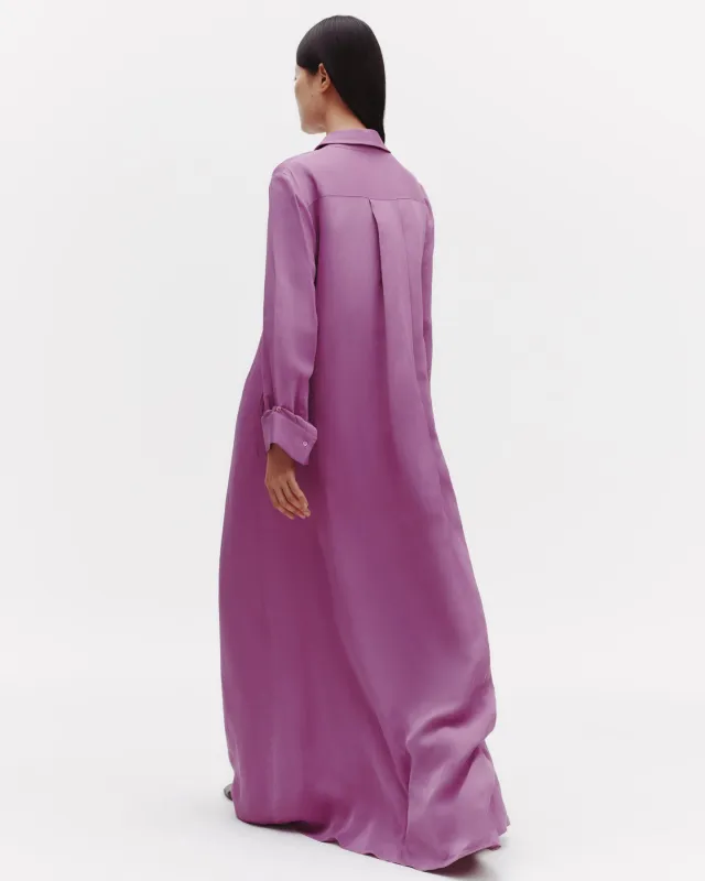 Jenny's Gown in Coated Viscose Linen sold by TWP CLOTHING