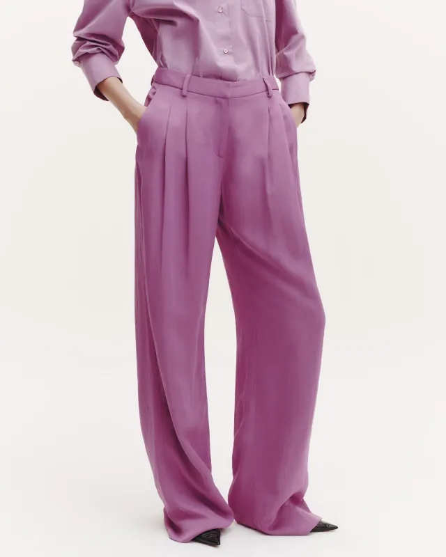 Sulli Pant in Coated Viscose Linen sold by TWP CLOTHING