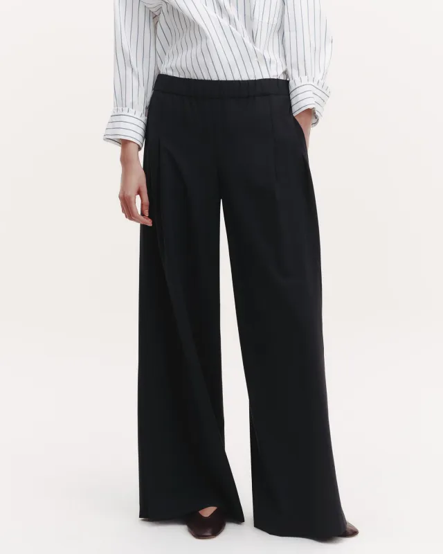 Eva Pant with Tux Pleat in Ultrafine Stretch Suiting sold by TWP CLOTHING
