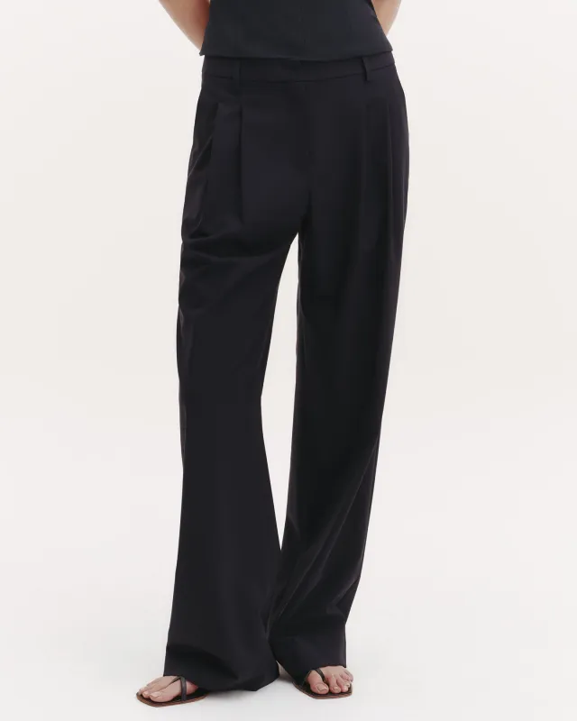 Sulli Pant in Ultrafine Stretch Suiting sold by TWP CLOTHING