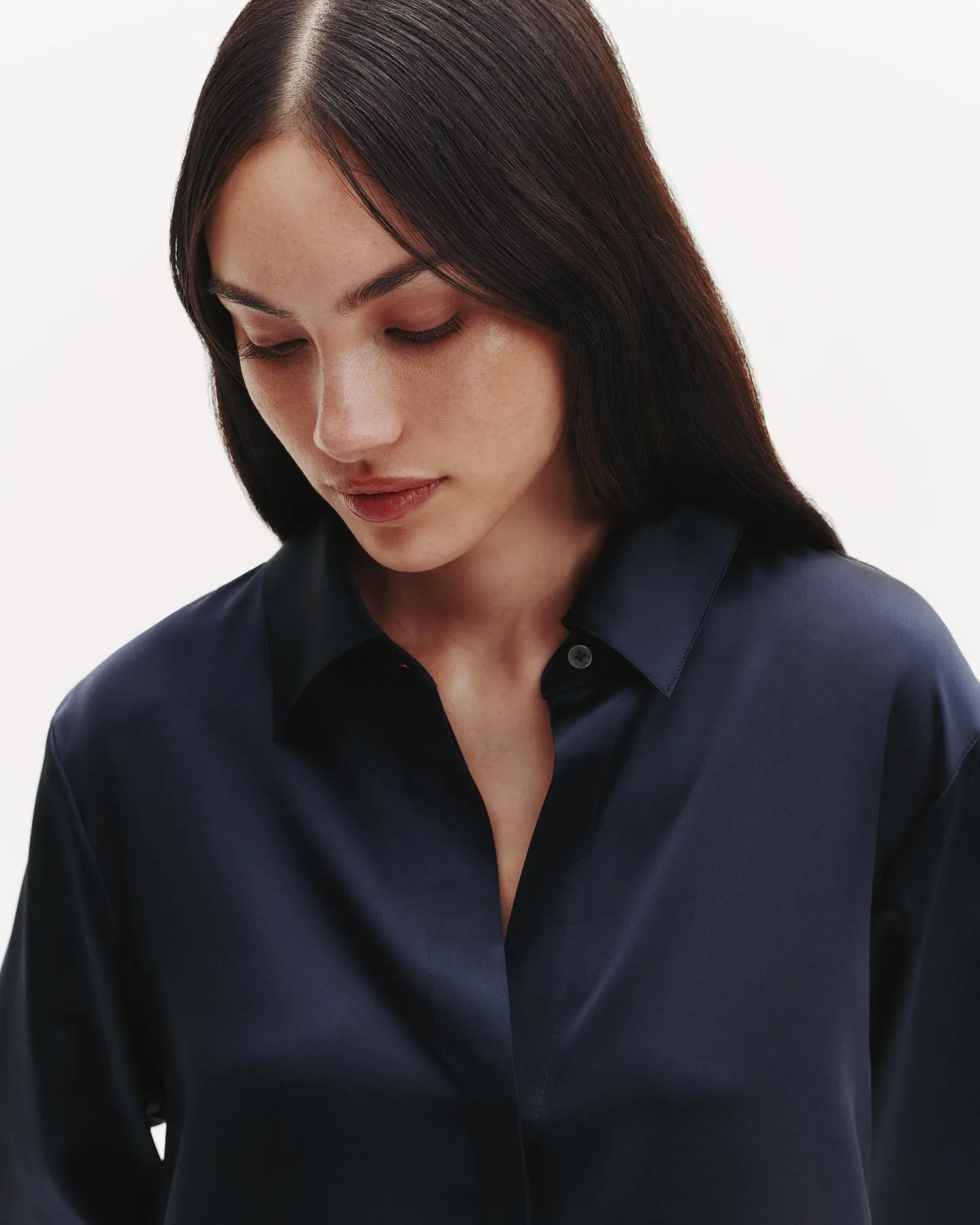 One Morning Shirt in Silk Charmeuse sold by TWP CLOTHING product image thumbnail 3