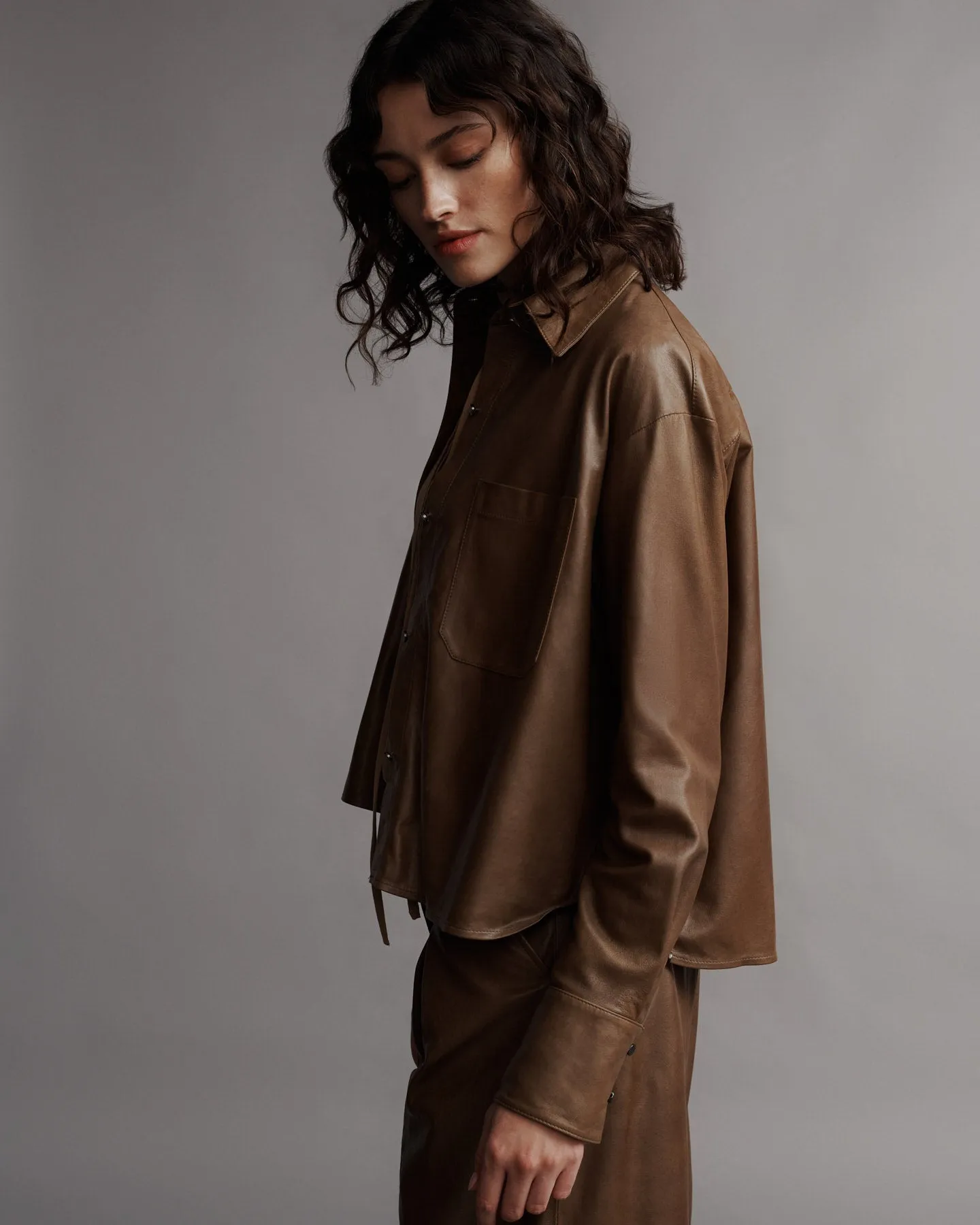 Average Joe Top in Paper Leather sold by TWP CLOTHING product image thumbnail 4