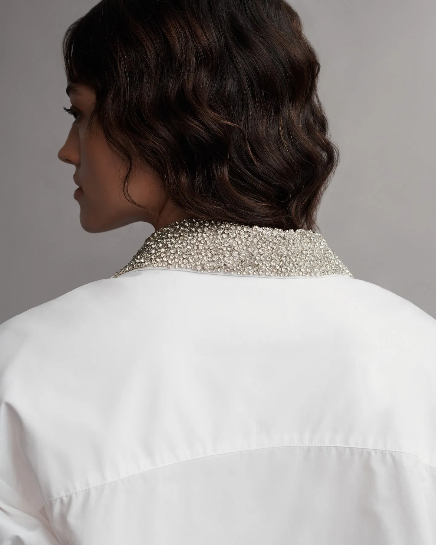 Next Ex With Crystal Collar in Cotton Shirting sold by TWP CLOTHING product image thumbnail 5