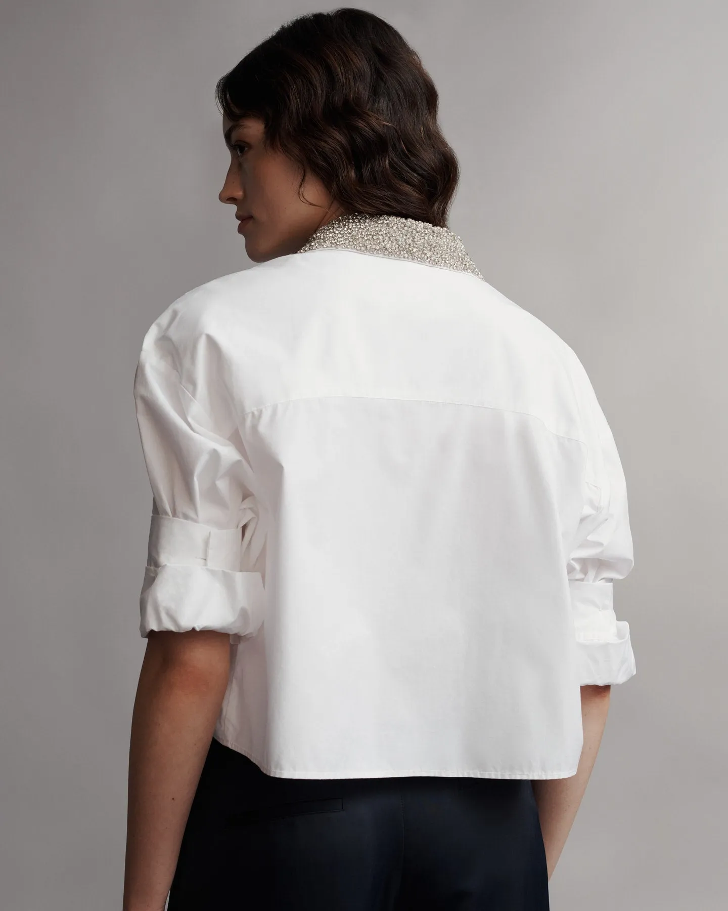 Next Ex With Crystal Collar in Cotton Shirting sold by TWP CLOTHING product image thumbnail 4