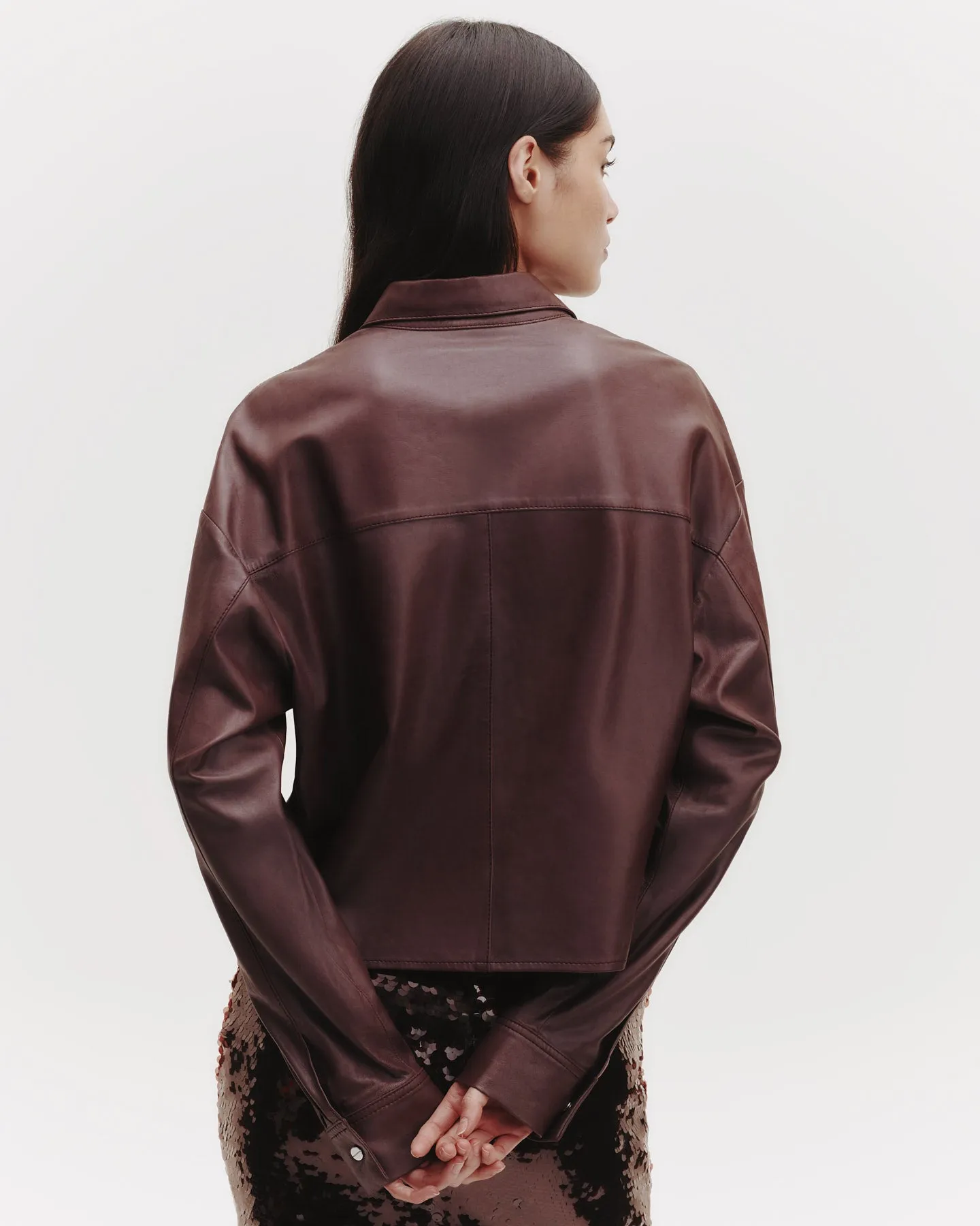 Little Big Joe Shirt in Paper Leather sold by TWP CLOTHING product image thumbnail 5