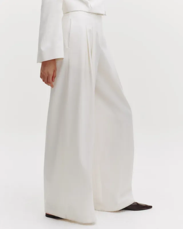 Drew Pant in Cotton Tux Wool sold by TWP CLOTHING