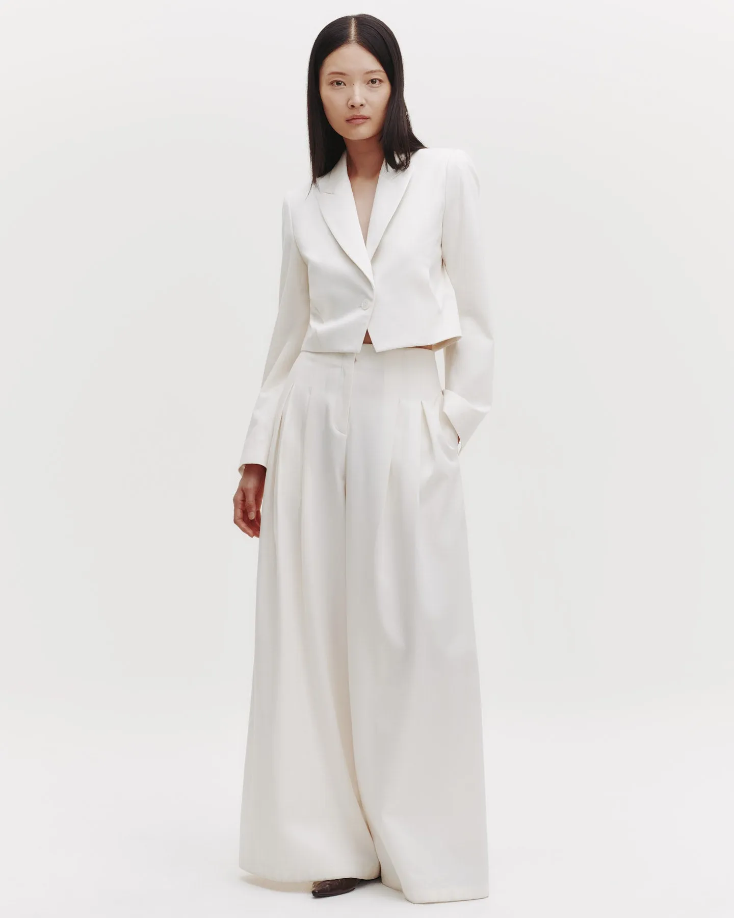 Blazer with Pleat Placket in Cotton Tux Wool sold by TWP CLOTHING product image thumbnail 3