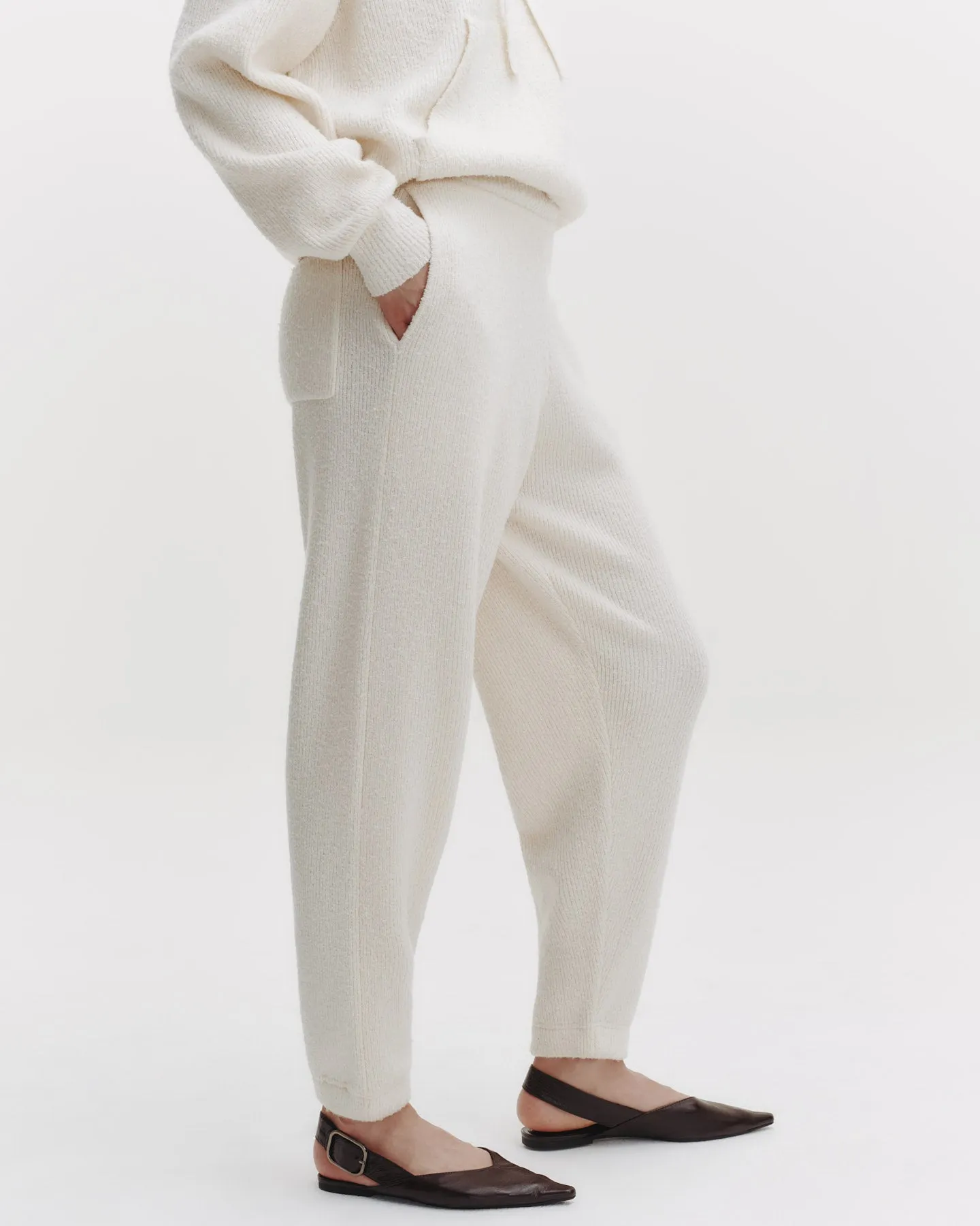 Sweatpant in Nubby Cashmere Silk sold by TWP CLOTHING product image thumbnail 4