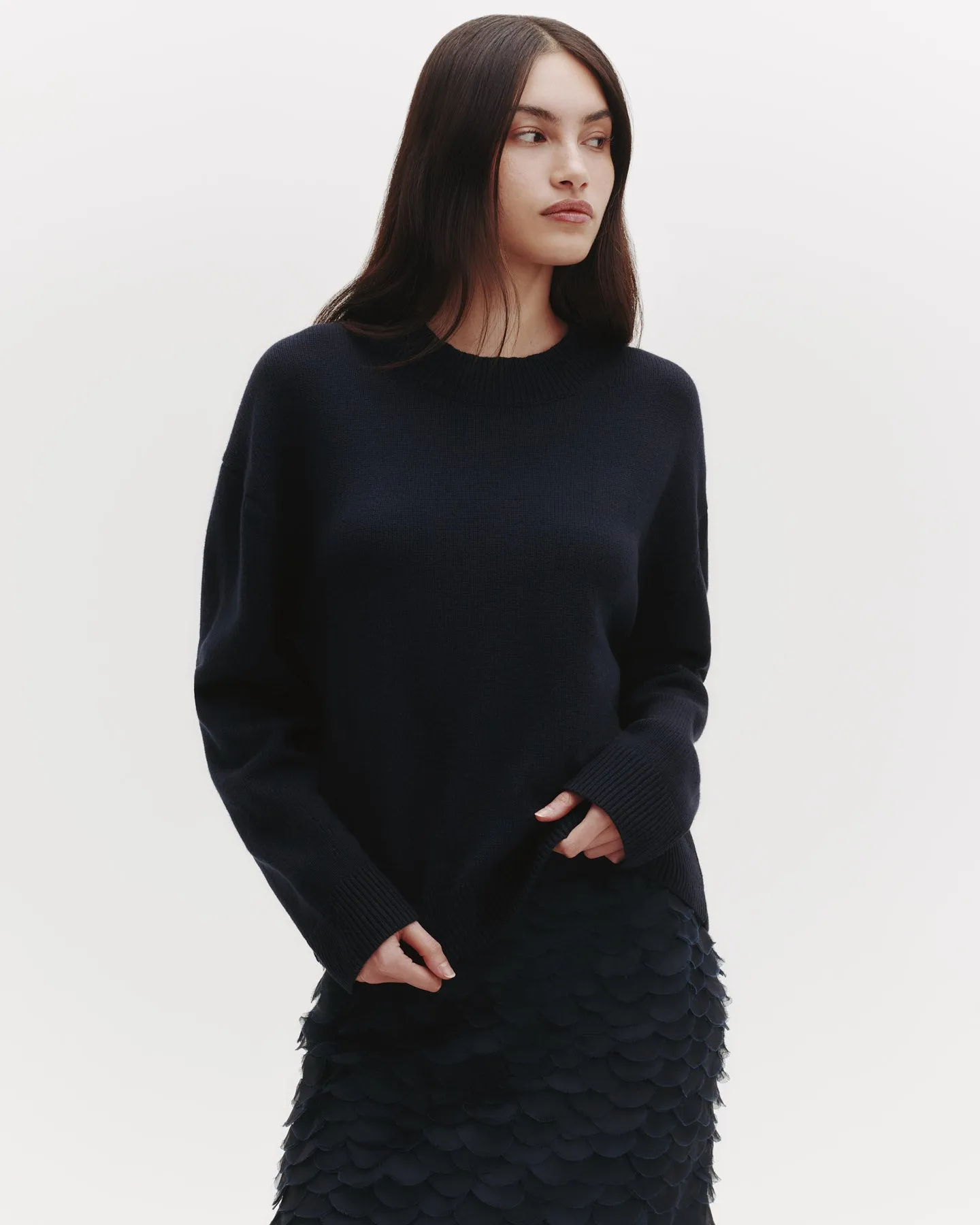 Boy Crewneck in Cashmere sold by TWP CLOTHING