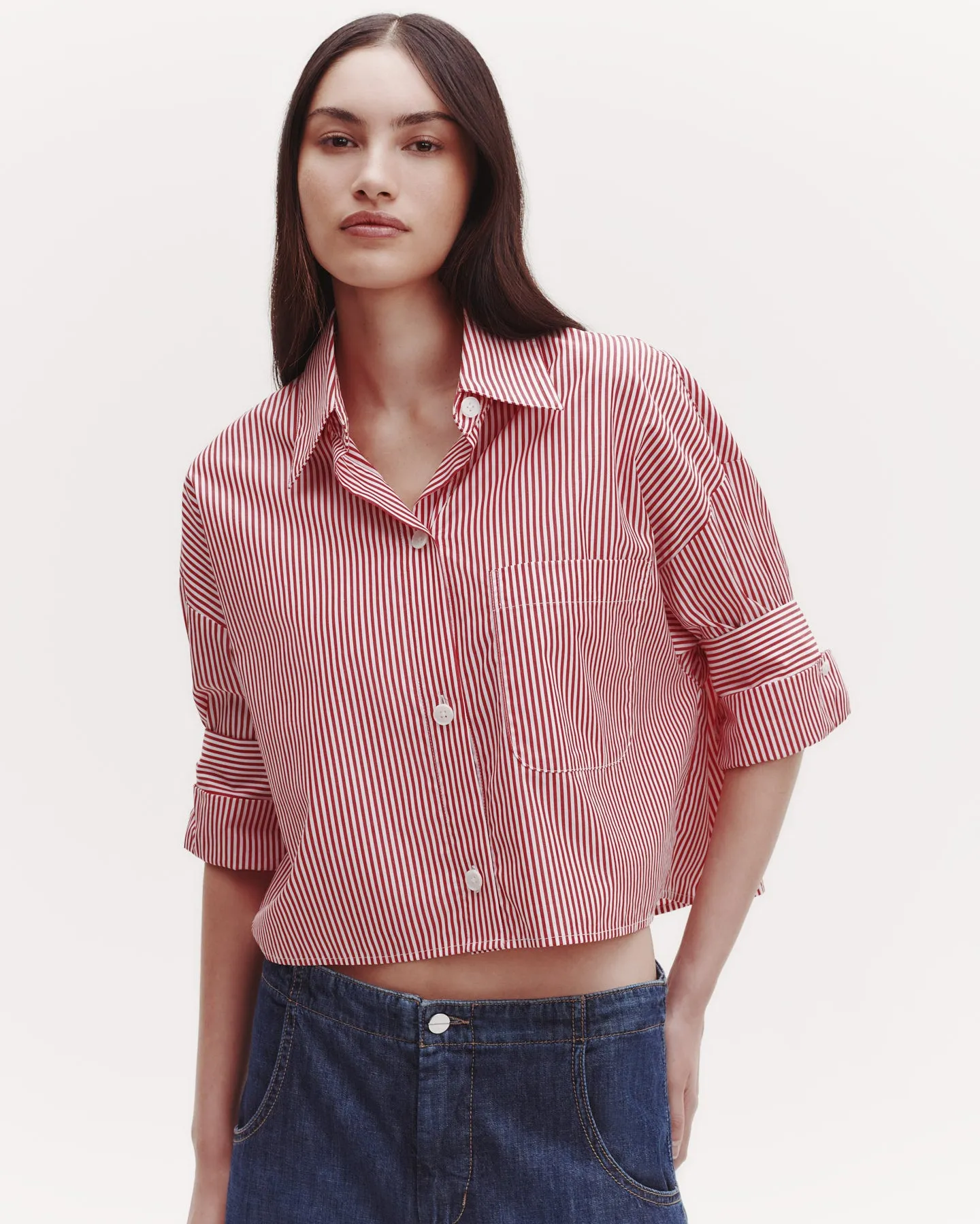 Next Ex Shirt in Striped Cotton sold by TWP CLOTHING