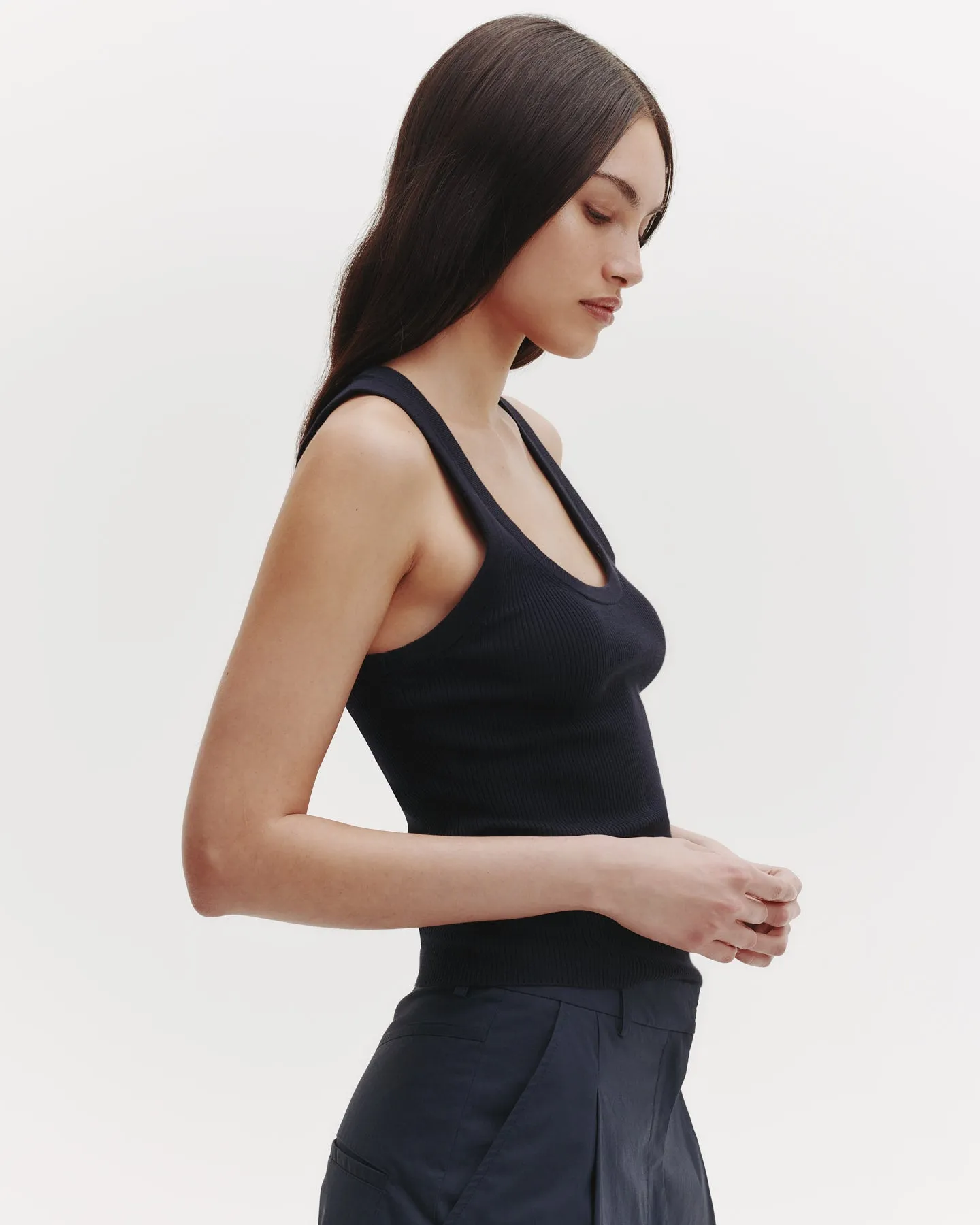 Knit Tank in Cotton Rib sold by TWP CLOTHING product image thumbnail 4