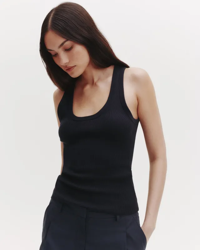 Knit Tank in Cotton Rib sold by TWP CLOTHING