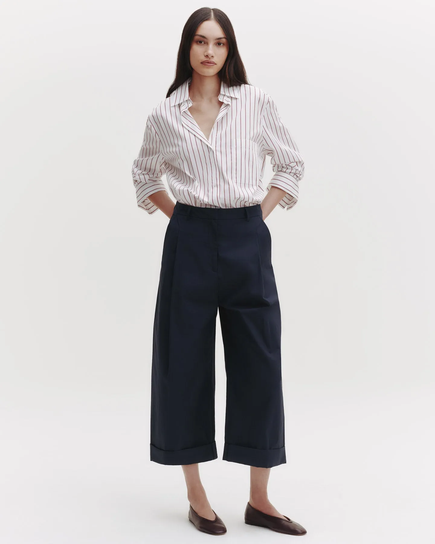 The Next Morning Shirt in Striped Cotton sold by TWP CLOTHING product image thumbnail 3