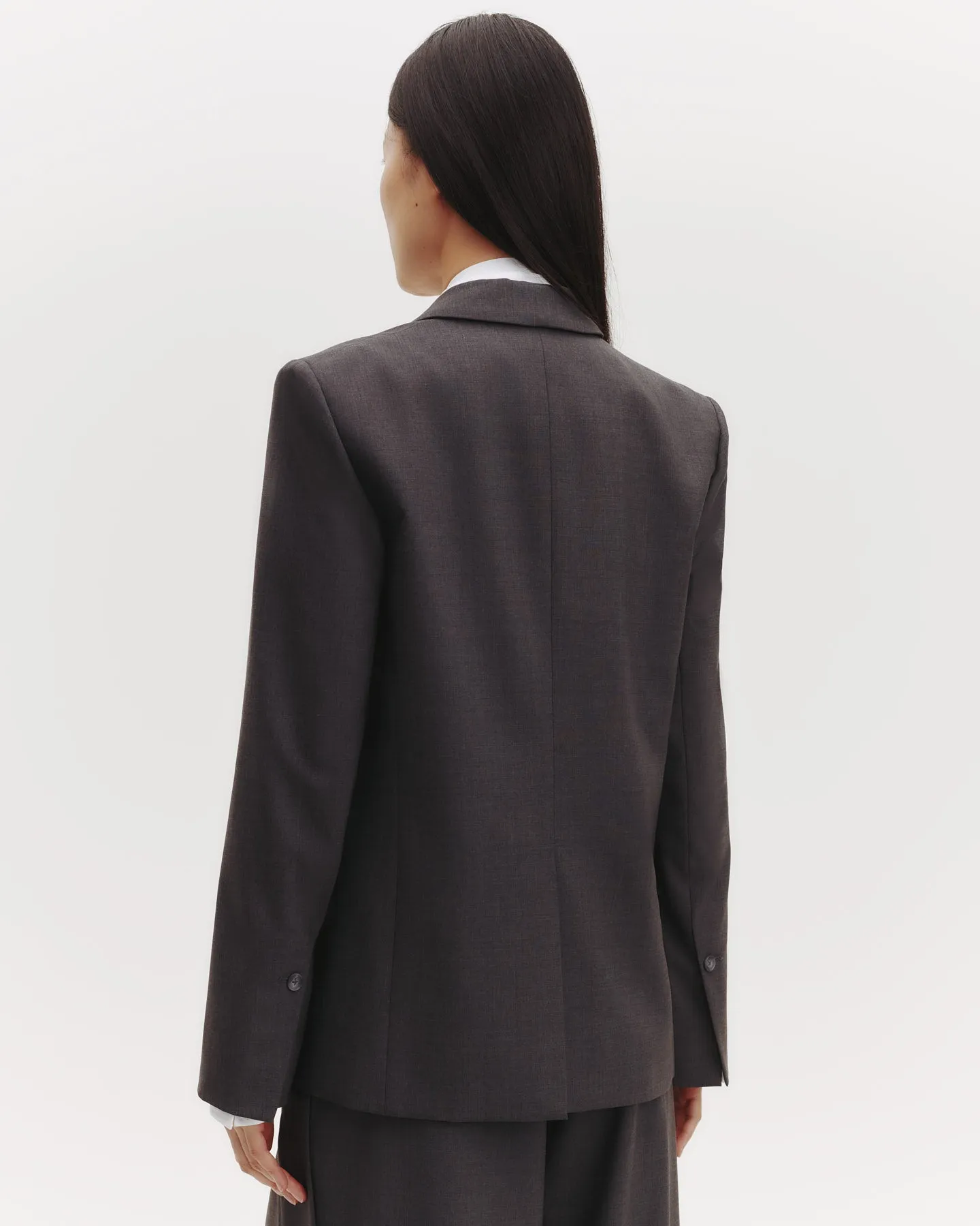 Tabitha Blazer in Ultrafine Stretch Suiting sold by TWP CLOTHING product image thumbnail 5