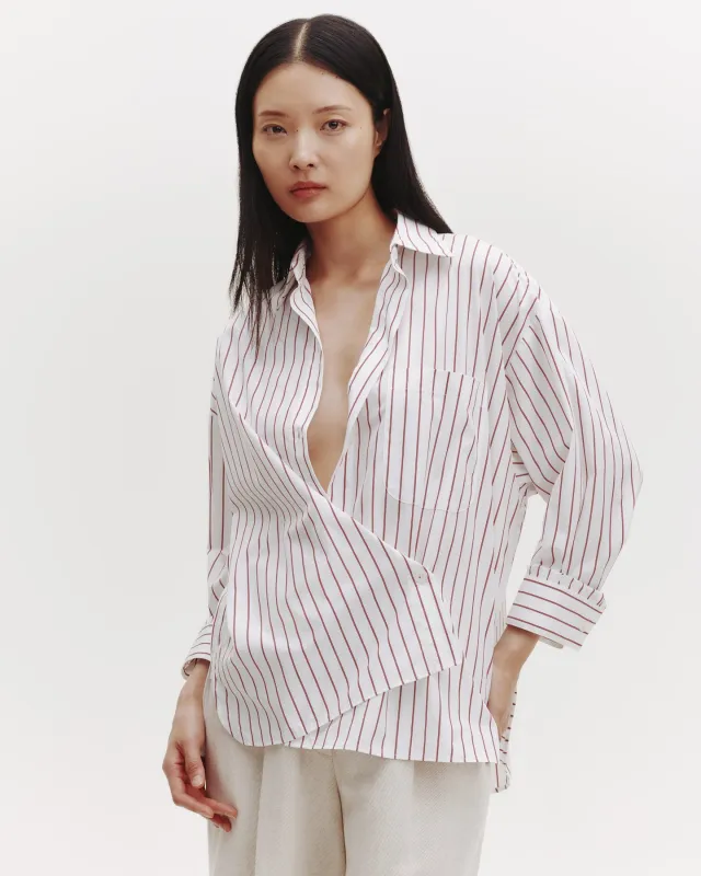 Earl Shirt in Striped Cotton sold by TWP CLOTHING