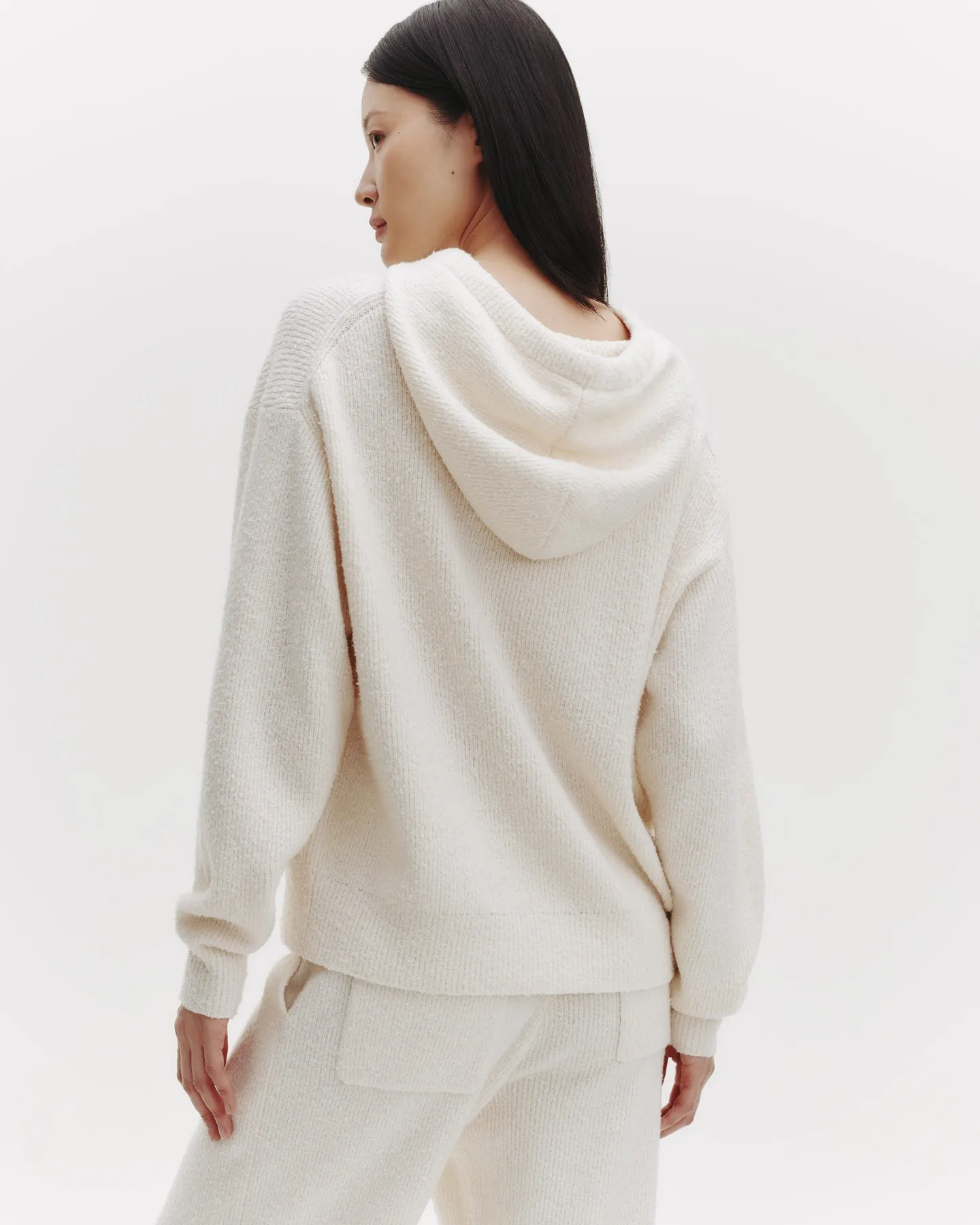 Hoodie in Nubby Cashmere Silk sold by TWP CLOTHING product image thumbnail 4