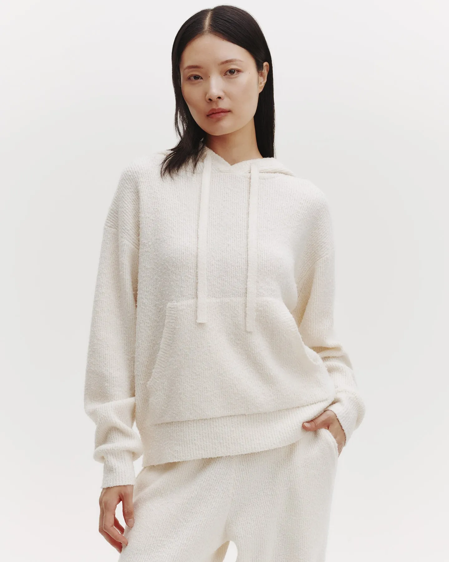 Hoodie in Nubby Cashmere Silk sold by TWP CLOTHING product image thumbnail 3