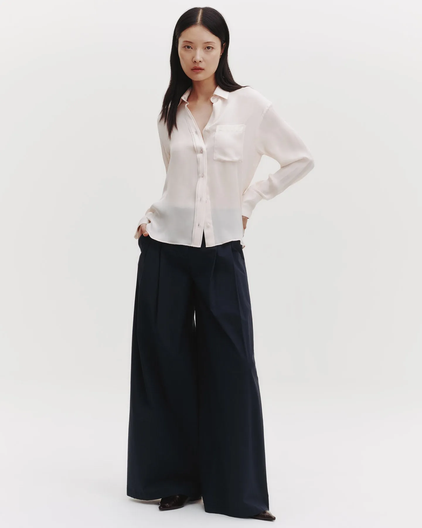 Joey Shirt in Silk Georgette sold by TWP CLOTHING product image thumbnail 5