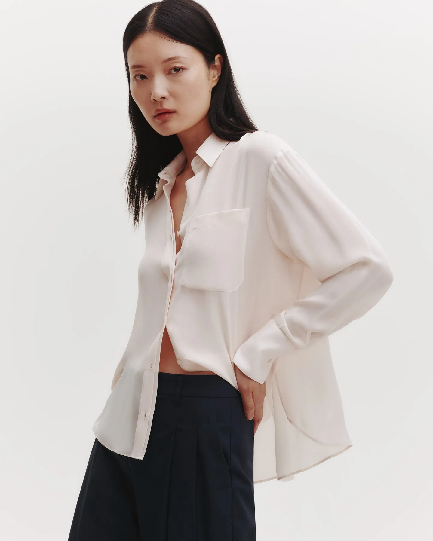 Joey Shirt in Silk Georgette sold by TWP CLOTHING product image thumbnail 4