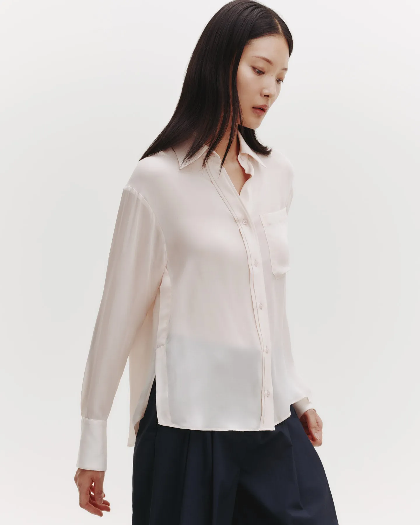 Joey Shirt in Silk Georgette sold by TWP CLOTHING product image thumbnail 2