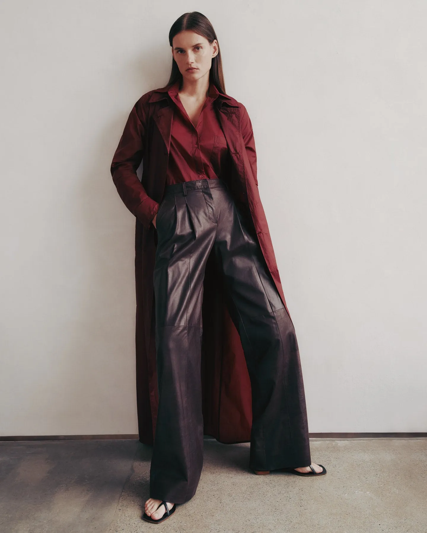 Sulli Pant in Paper Leather sold by TWP CLOTHING