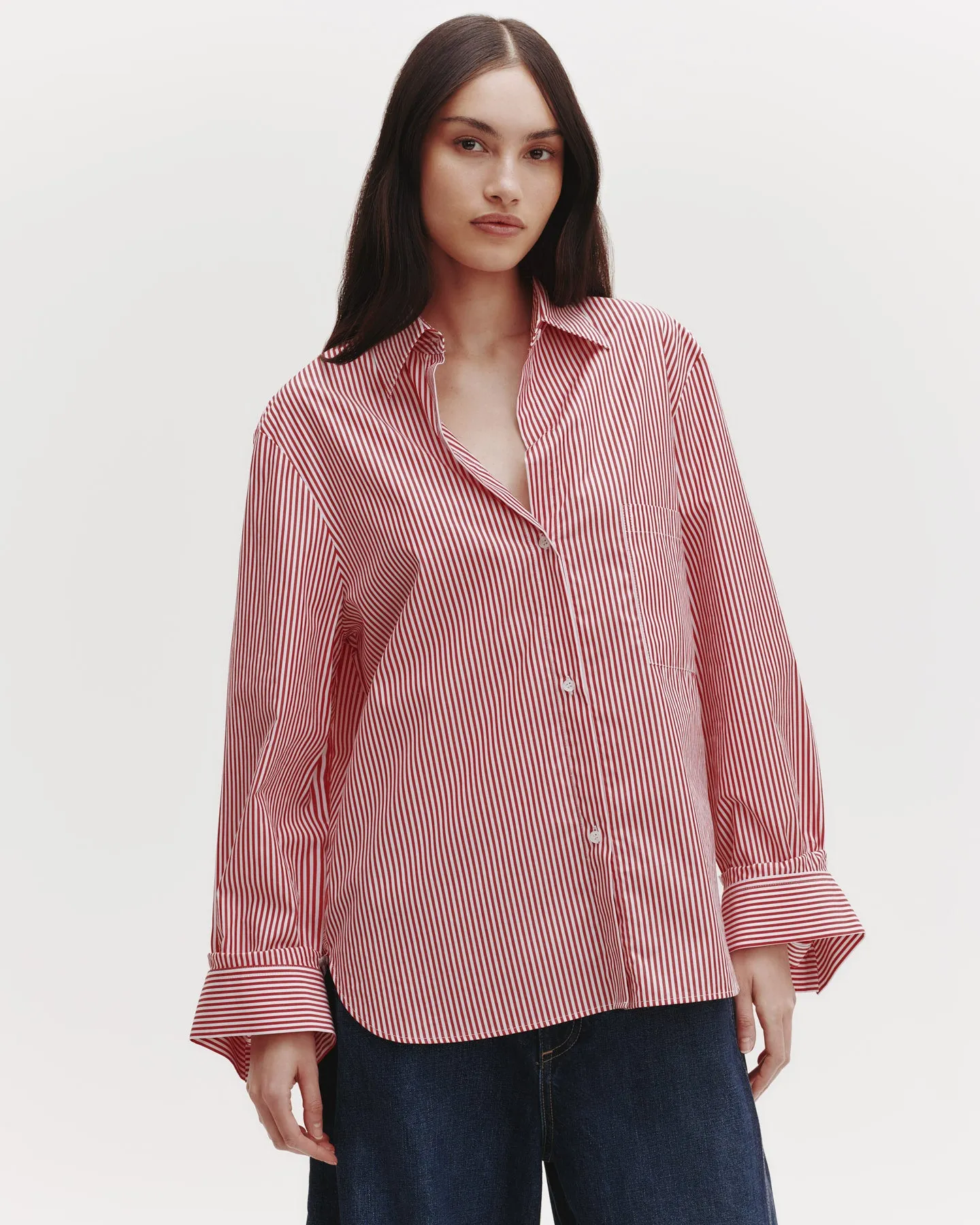 The Next Morning Shirt in Striped Cotton sold by TWP CLOTHING product image thumbnail 2