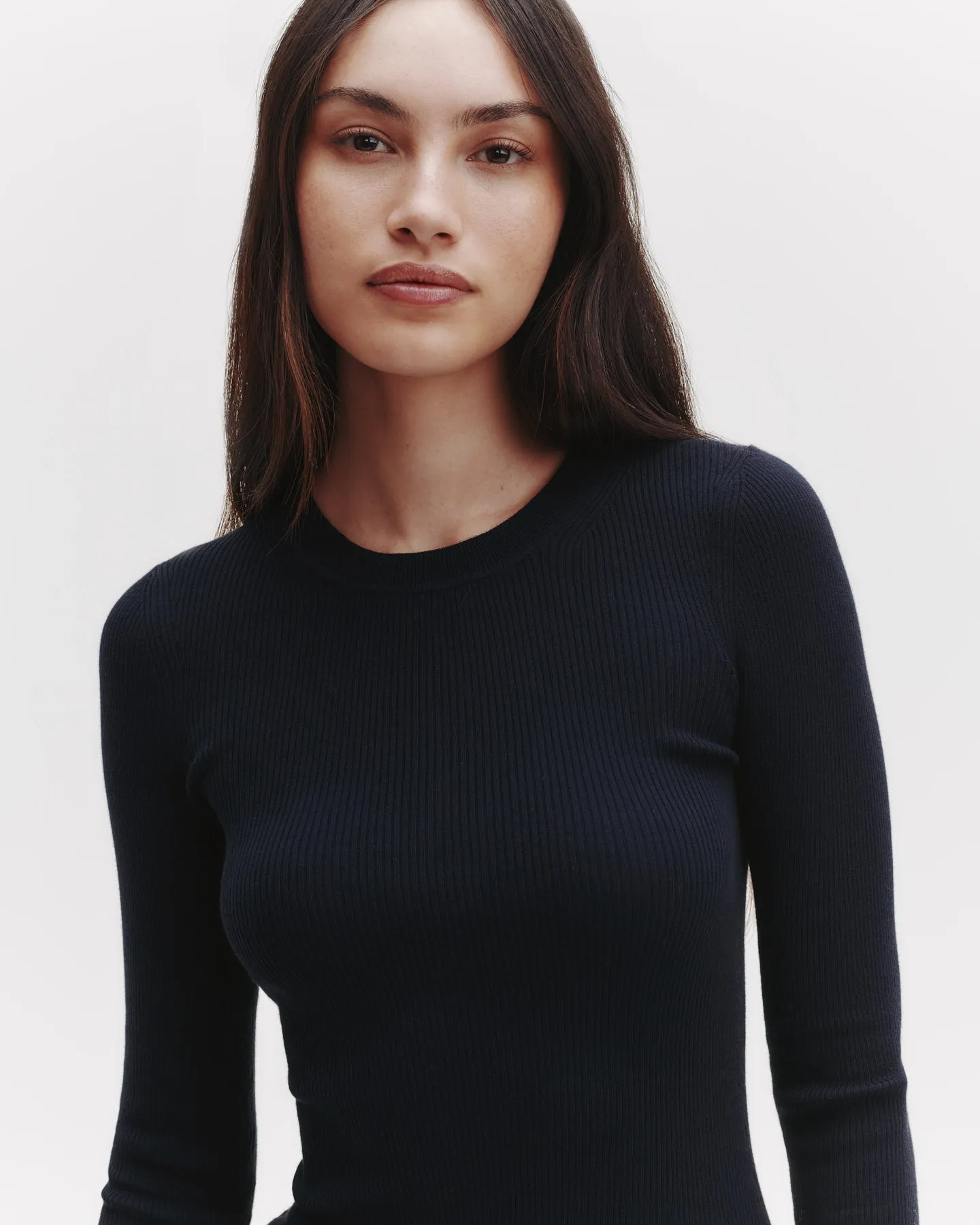 Knit Crewneck in Cotton Rib sold by TWP CLOTHING product image thumbnail 2