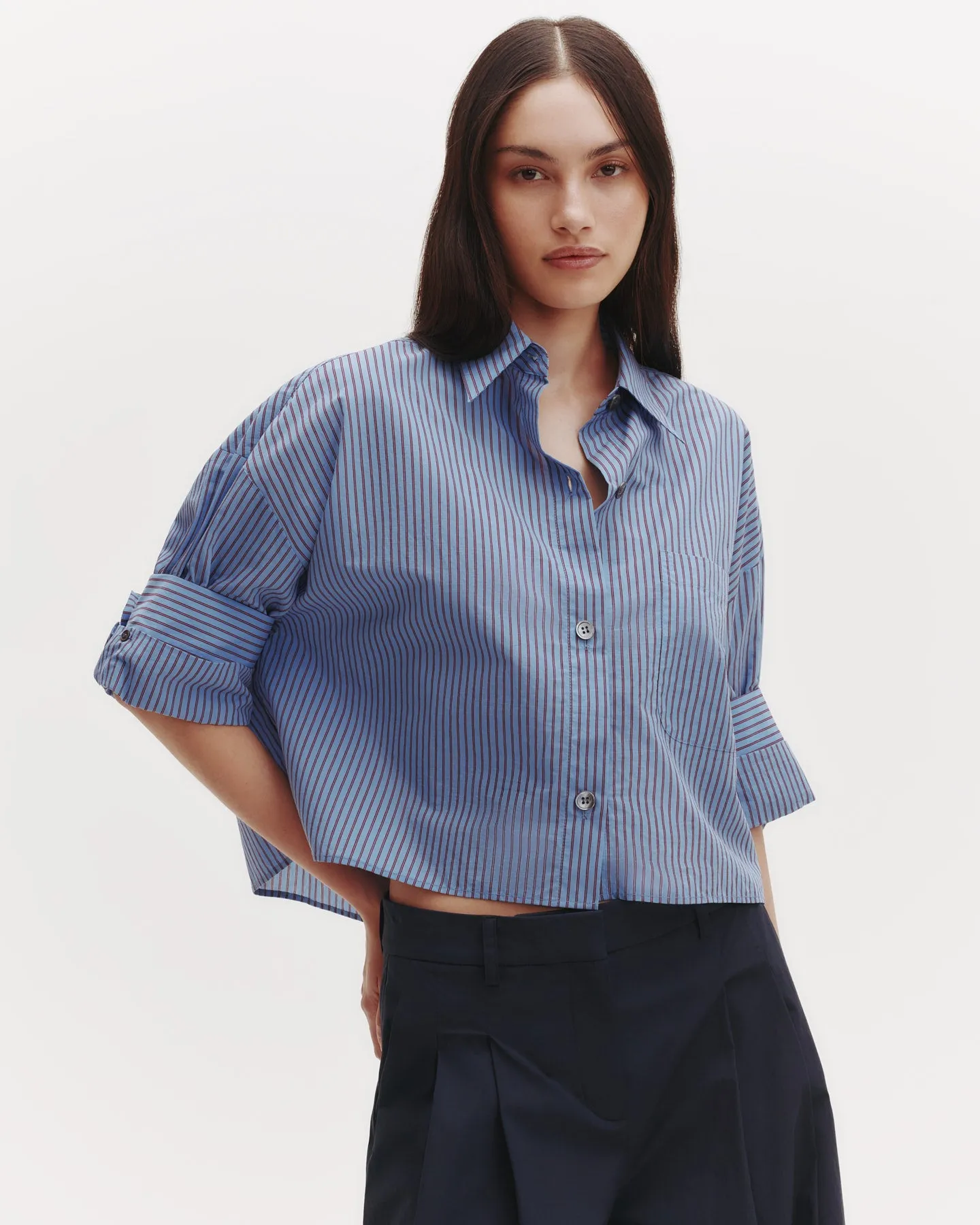 Next Ex Shirt in Striped Cotton sold by TWP CLOTHING product image thumbnail 4