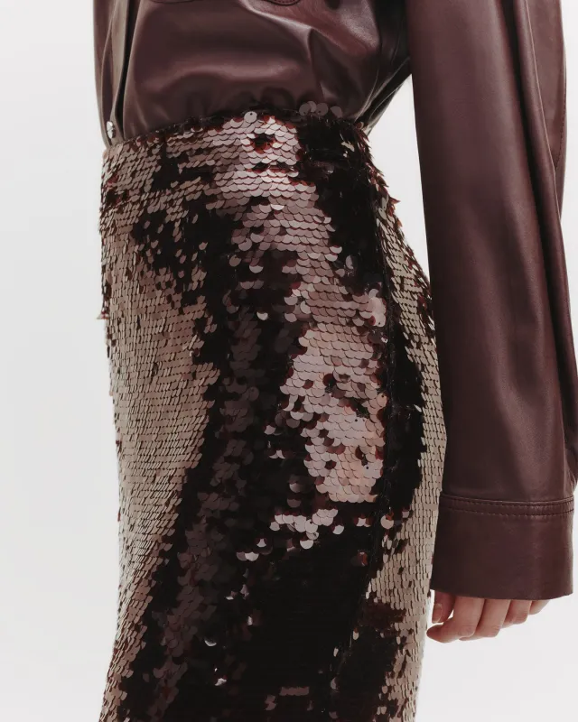Sylkie Skirt with Paillettes sold by TWP CLOTHING