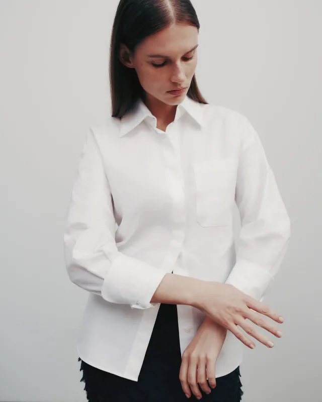 E.B. Shirt in Oxford Cotton sold by TWP CLOTHING