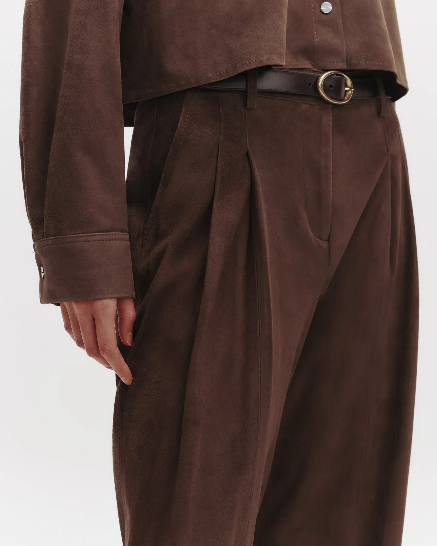 Sulli Pant in Paper Suede sold by TWP CLOTHING product image thumbnail 3