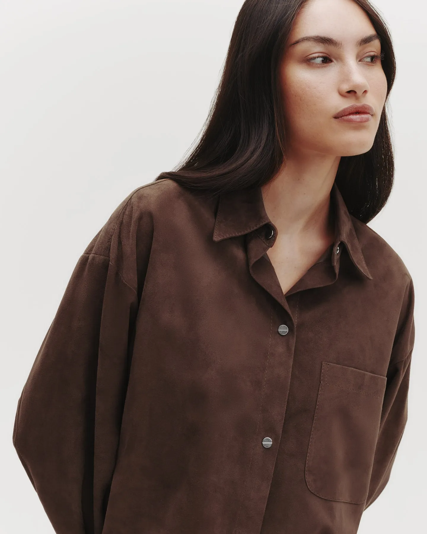 Little Big Joe Shirt in Paper Suede sold by TWP CLOTHING product image thumbnail 3