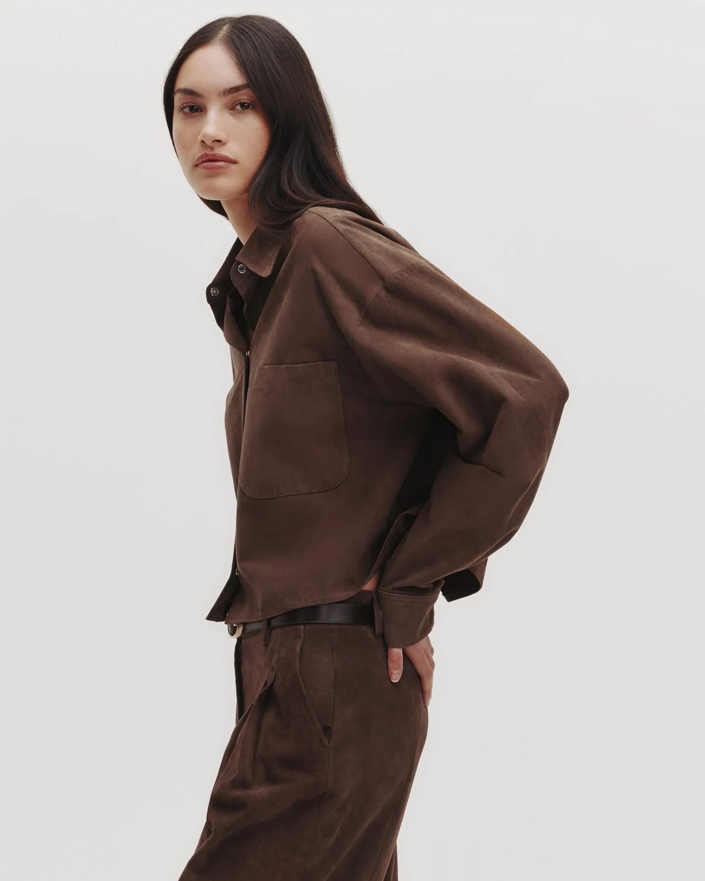 Little Big Joe Shirt in Paper Suede sold by TWP CLOTHING product image thumbnail 4