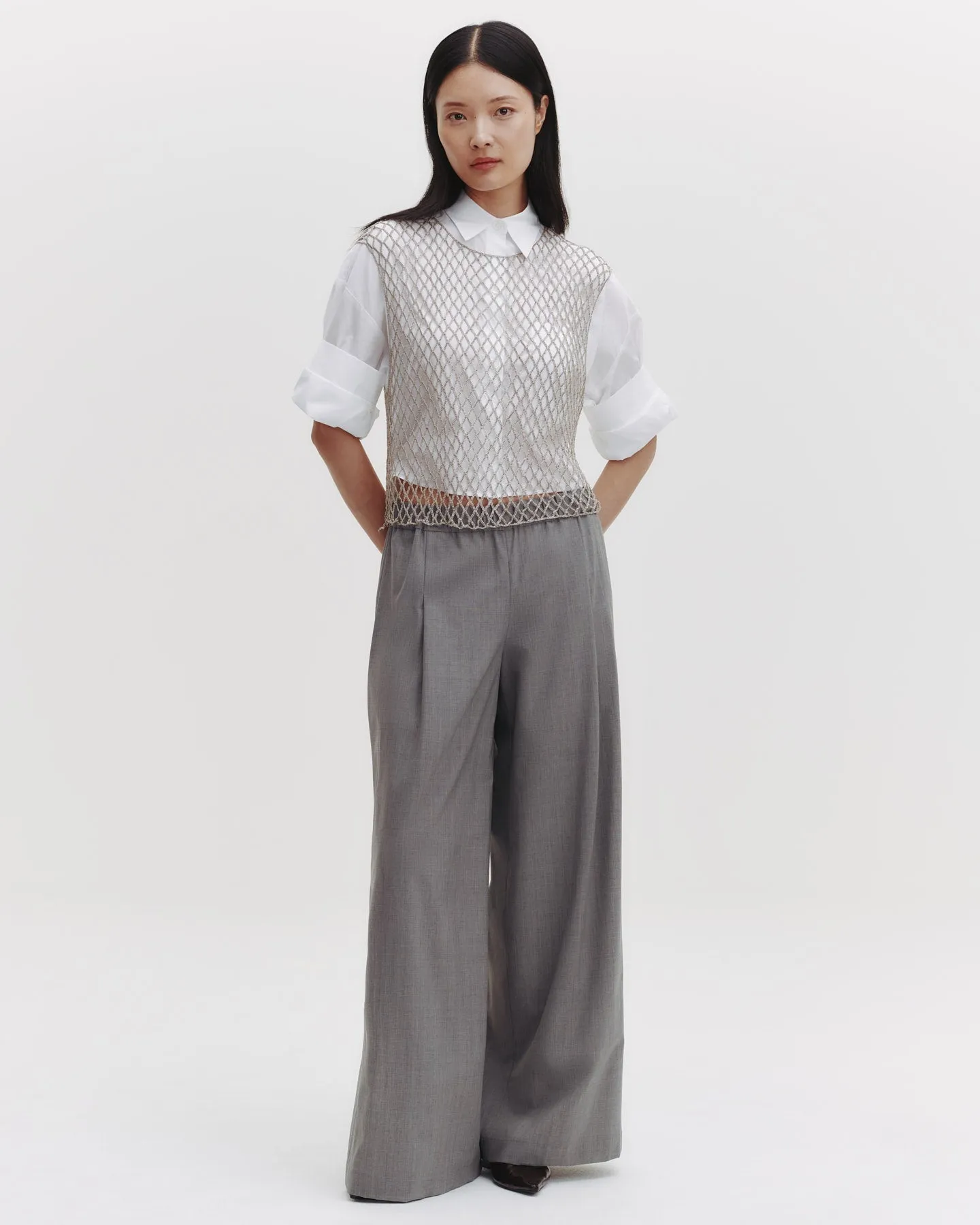 Chloe Top in Woven Mesh sold by TWP CLOTHING product image thumbnail 3