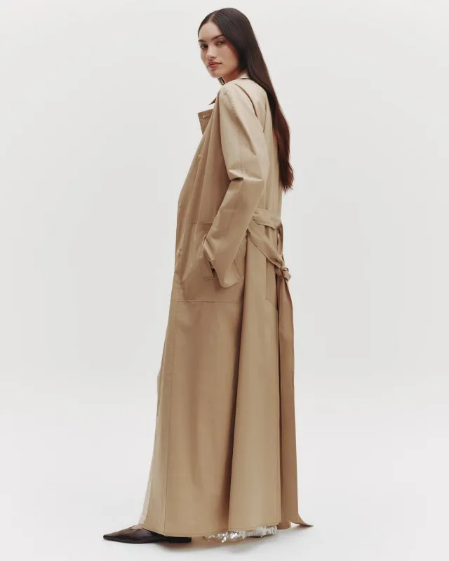 Back and Forth Trench in Dense Cotton Poplin sold by TWP CLOTHING