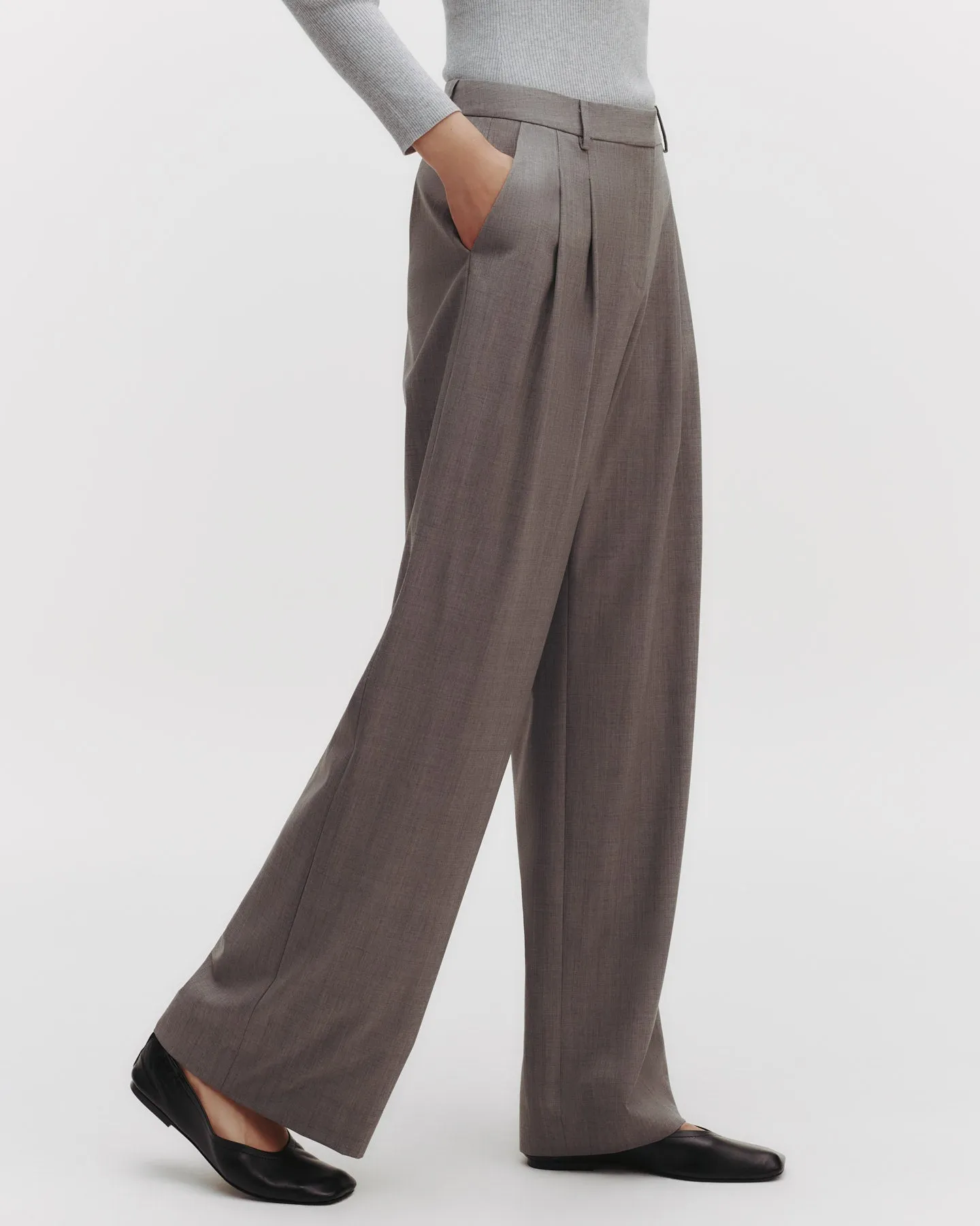 Sulli Pant in Ultrafine Stretch Suiting sold by TWP CLOTHING product image thumbnail 3