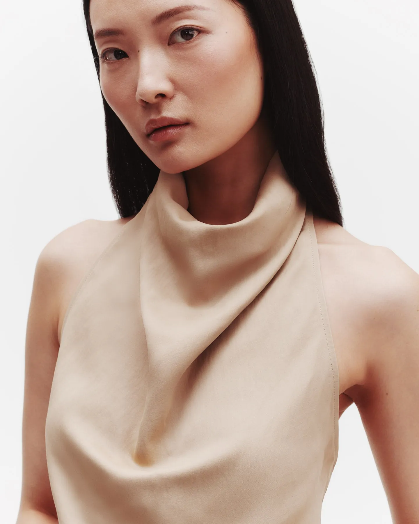 Friday Night Top in Coated Viscose Linen sold by TWP CLOTHING product image thumbnail 3