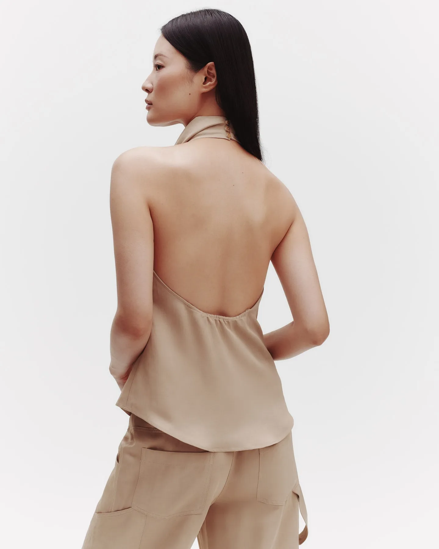 Friday Night Top in Coated Viscose Linen sold by TWP CLOTHING product image thumbnail 5