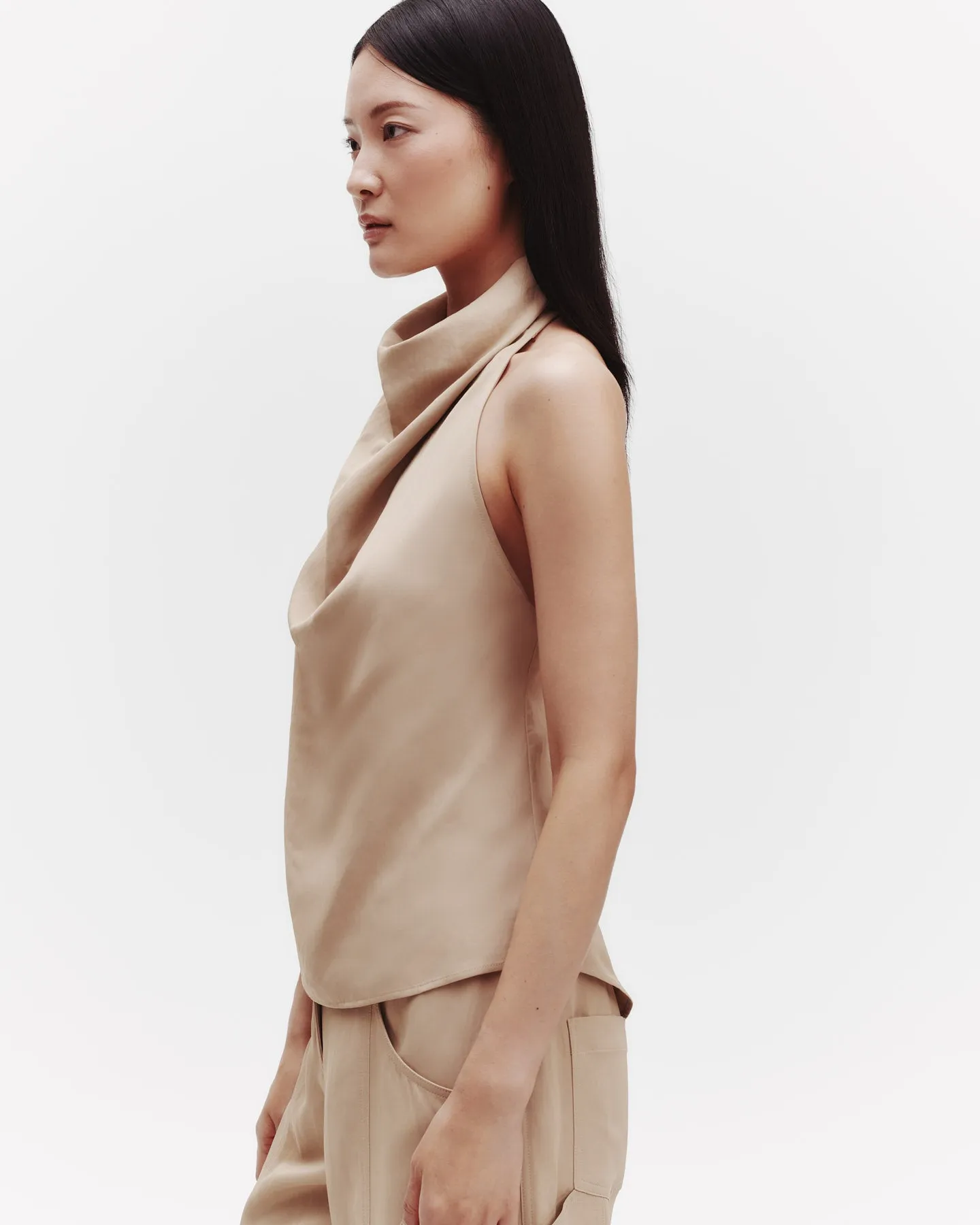 Friday Night Top in Coated Viscose Linen sold by TWP CLOTHING product image thumbnail 4