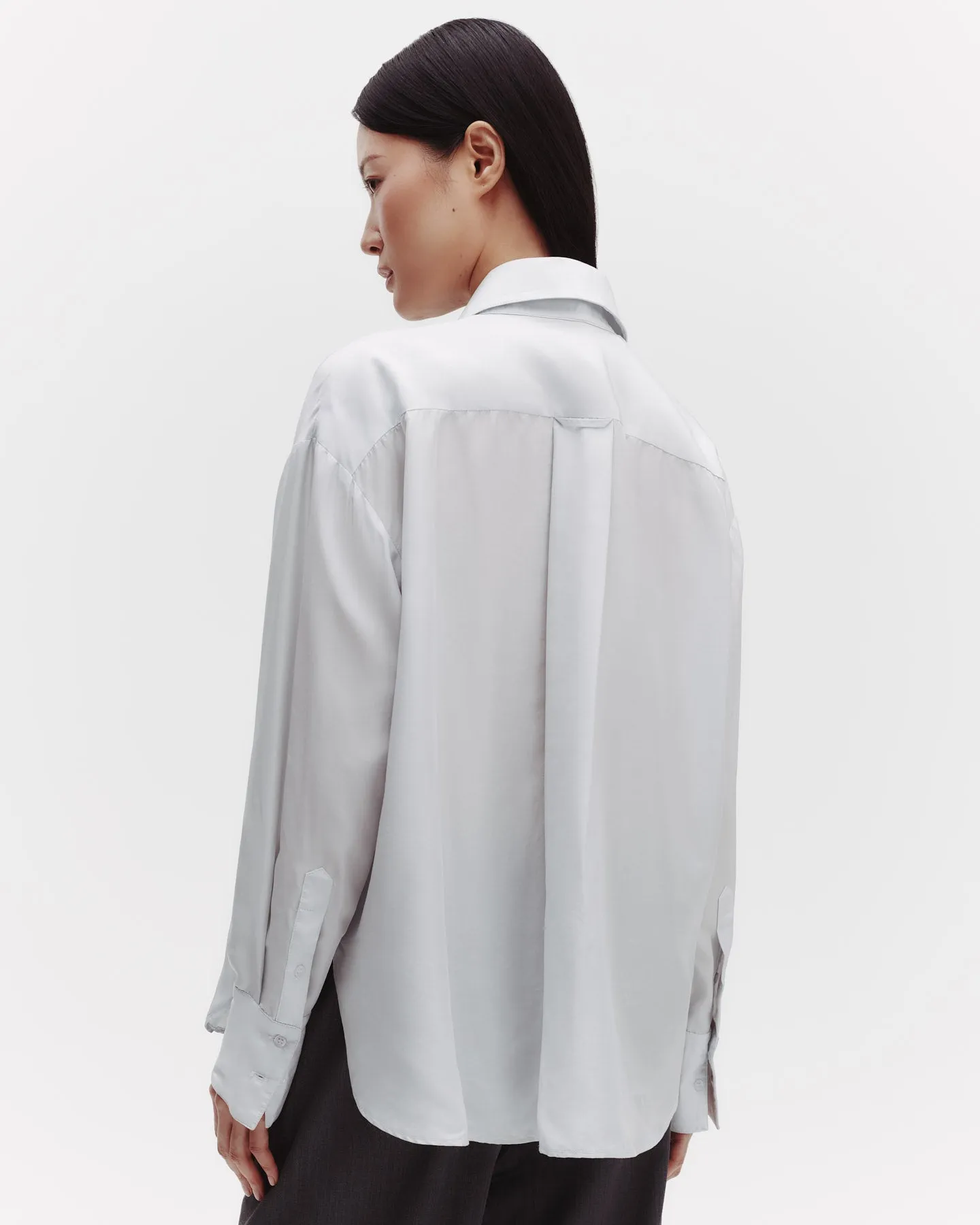 Big Joe Shirt in Washed Silk Habotai sold by TWP CLOTHING product image thumbnail 4