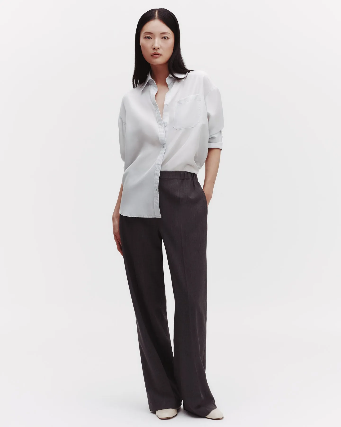 Big Joe Shirt in Washed Silk Habotai sold by TWP CLOTHING product image thumbnail 5