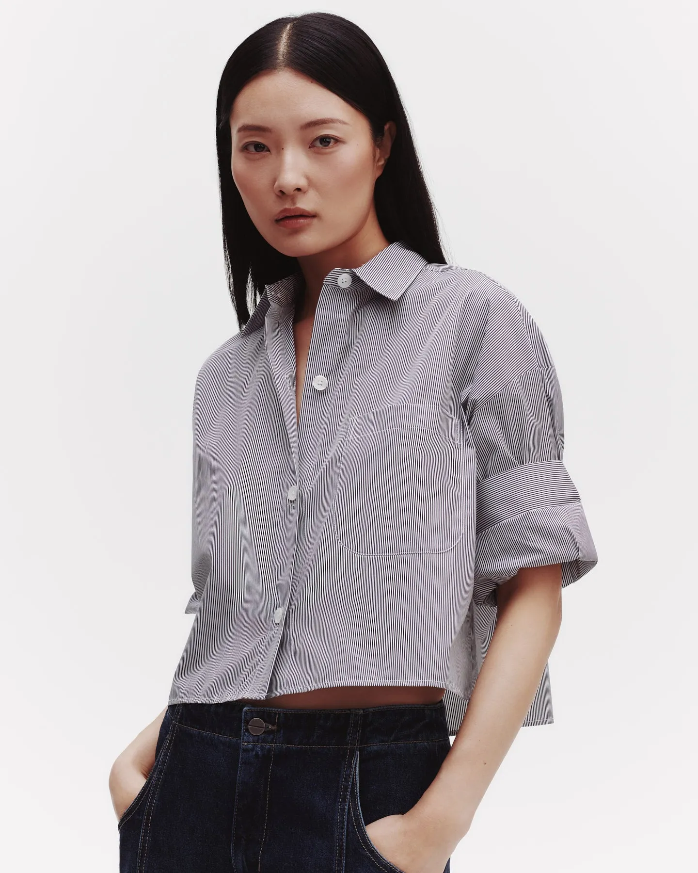 Next Ex Shirt in Faubourg Stripe sold by TWP CLOTHING