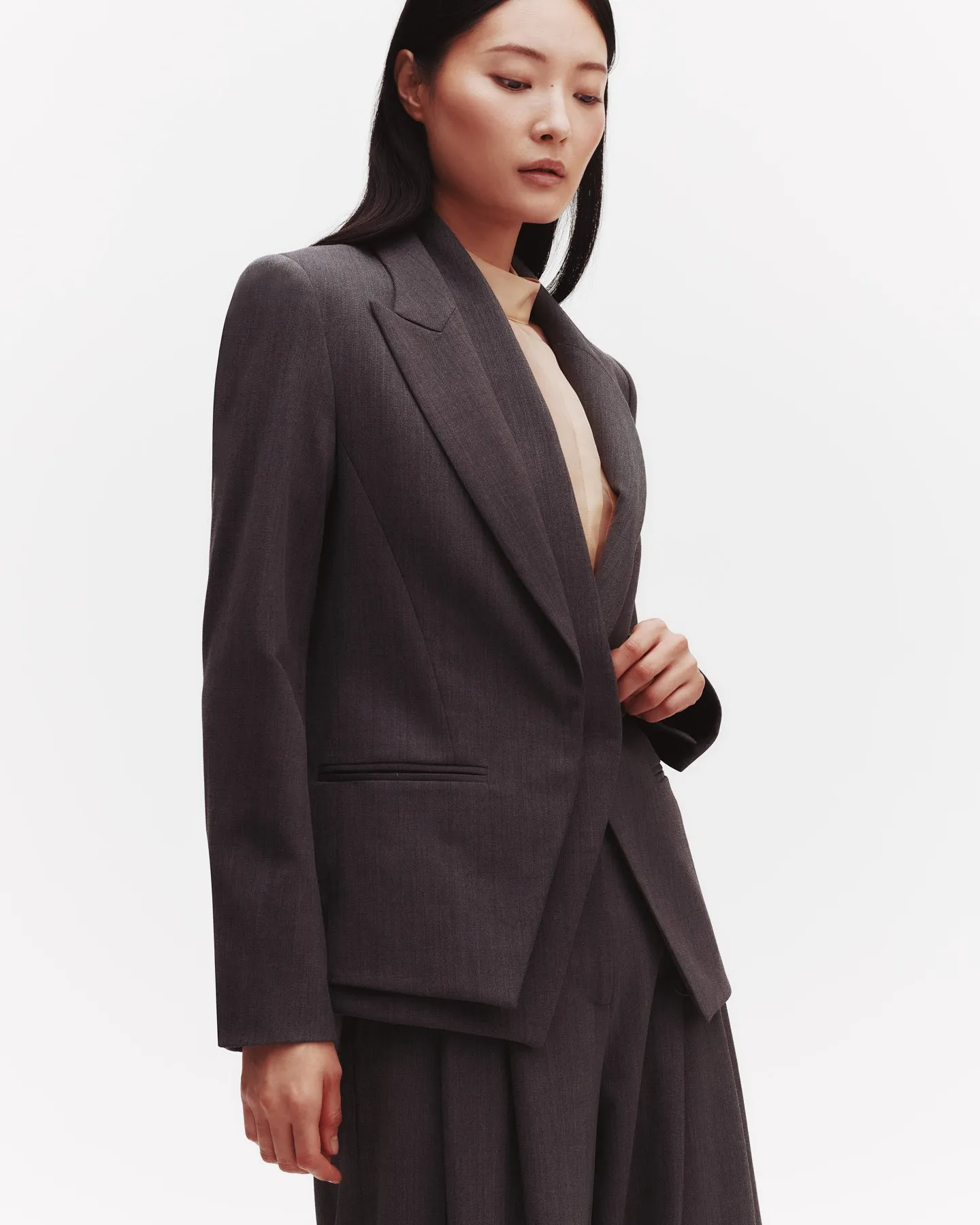 Mick's Wife Jacket in Italian Wool Twill sold by TWP CLOTHING