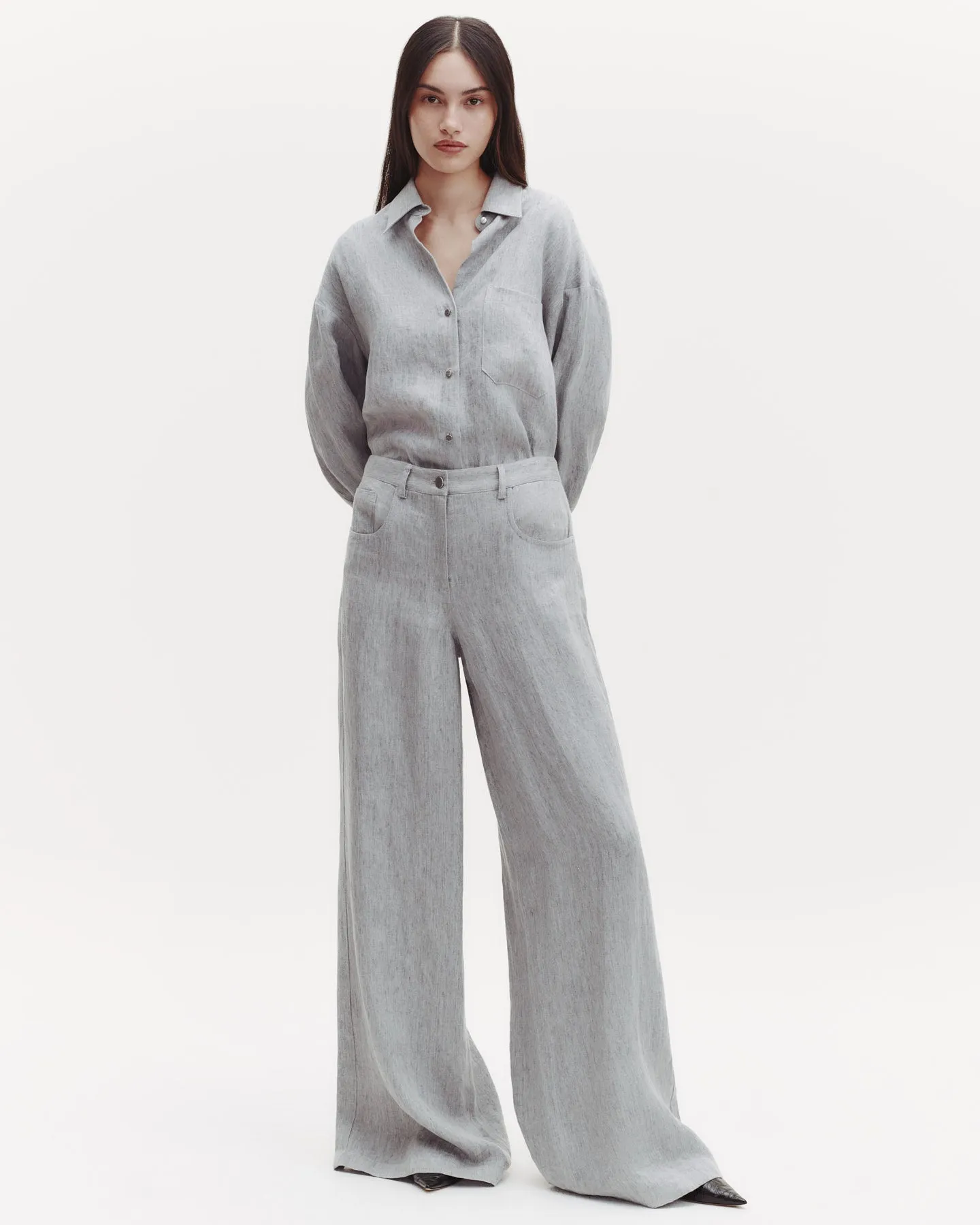 J.D.Shirt in Hemp Denim sold by TWP CLOTHING product image thumbnail 3