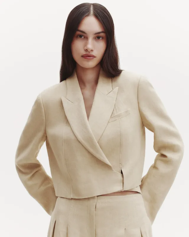 Hunter Blazer in Washed Linen sold by TWP CLOTHING