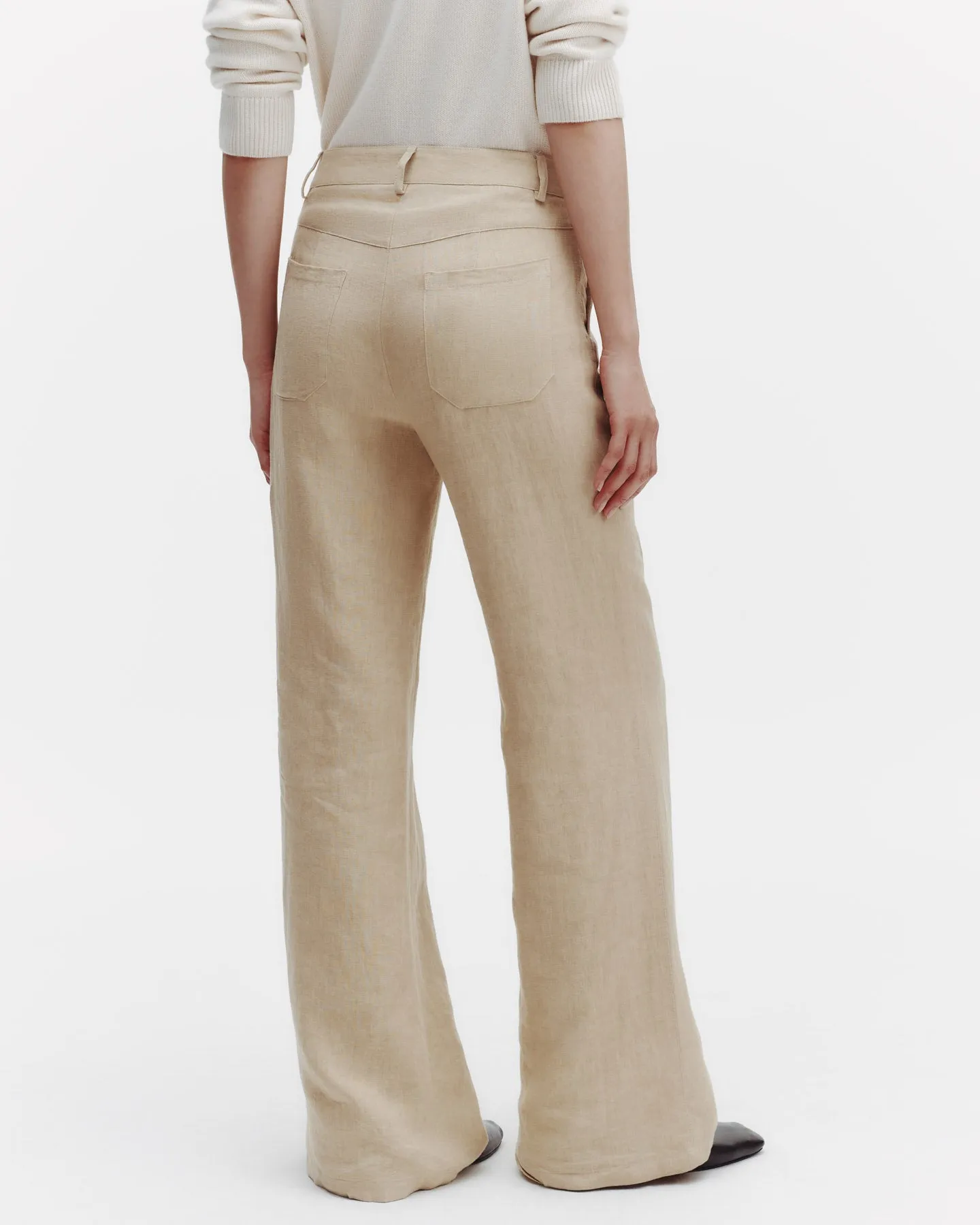 Howard Pant in Washed Linen sold by TWP CLOTHING product image thumbnail 4